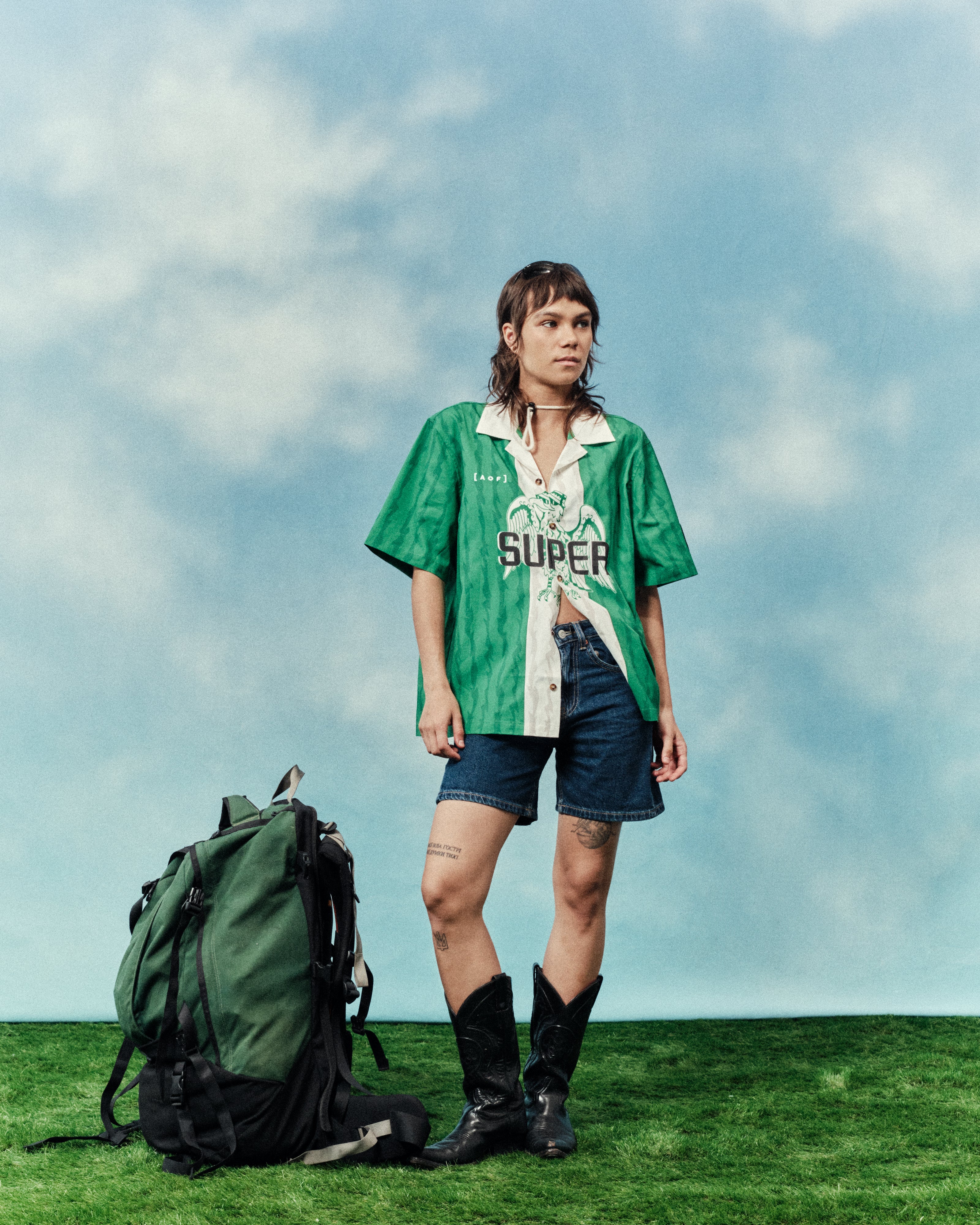 AOF Super Button Down Shirt | Green Shirt | Art of Football