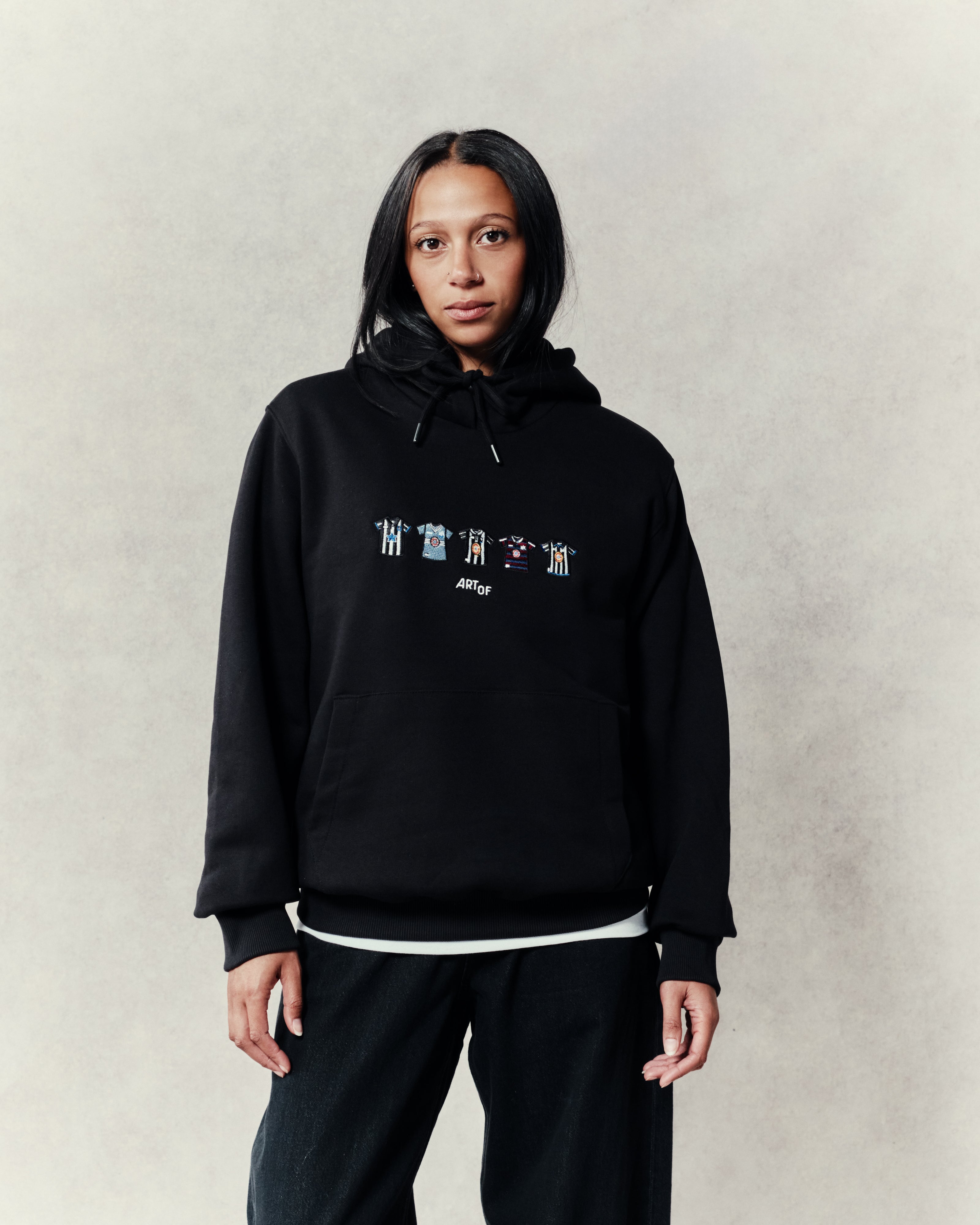 ART OF Toon Embroidered Classics | Black Hoodie | Shop Football