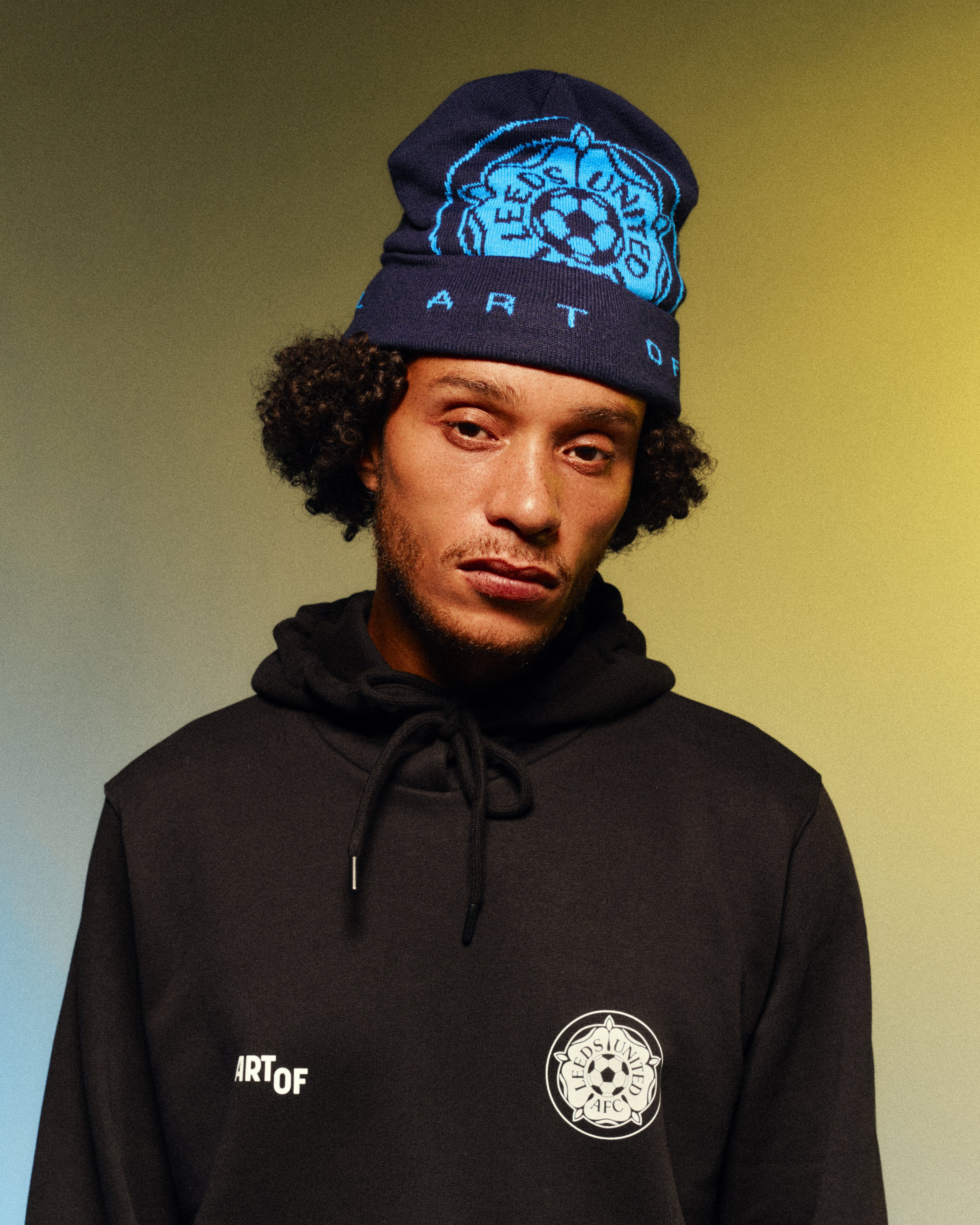 ART OF x Leeds Heritage Hoodie | Black Printed Football Sweat
