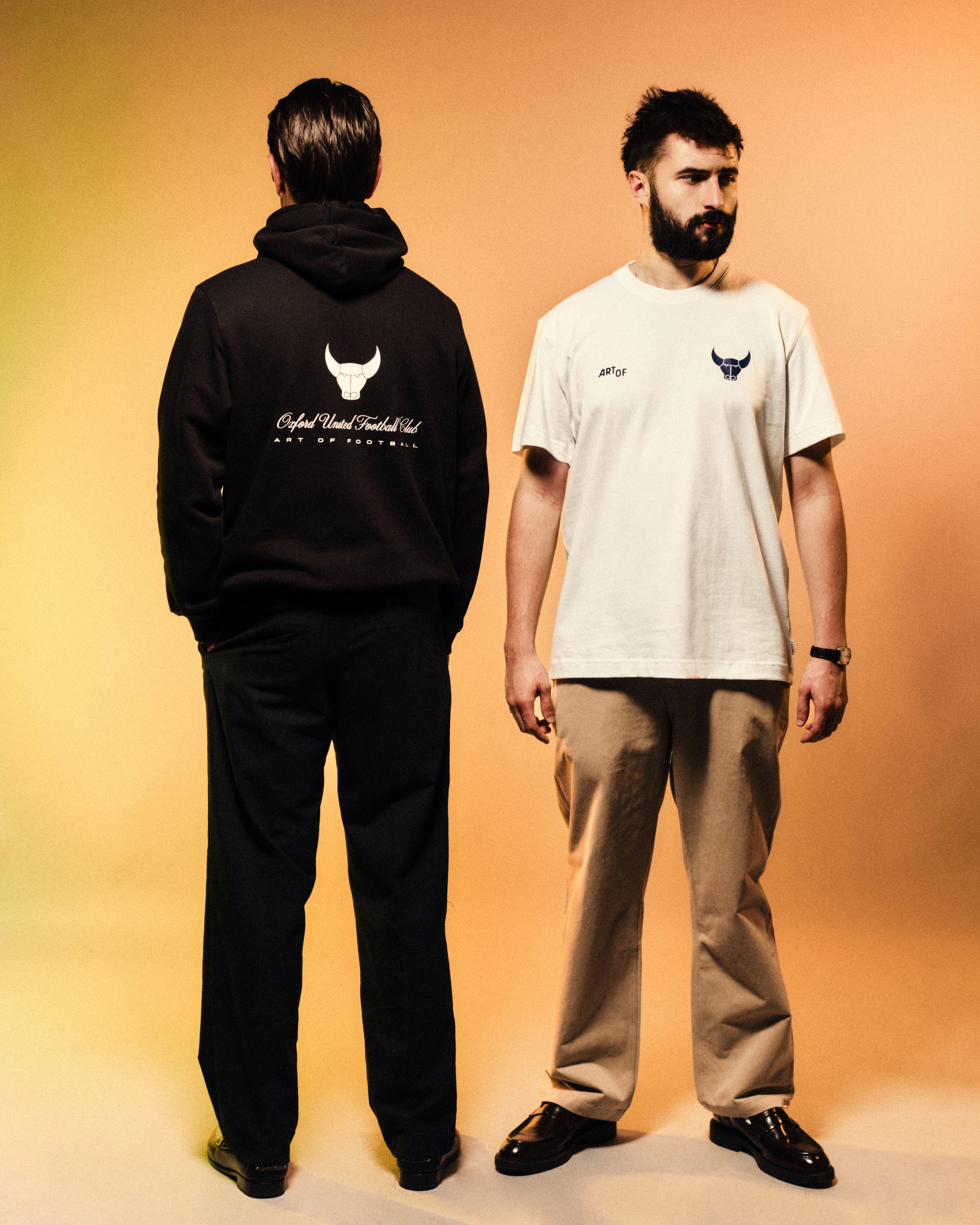 ART OF x Oxford Heritage Tee | White Graphic Football T-shirt