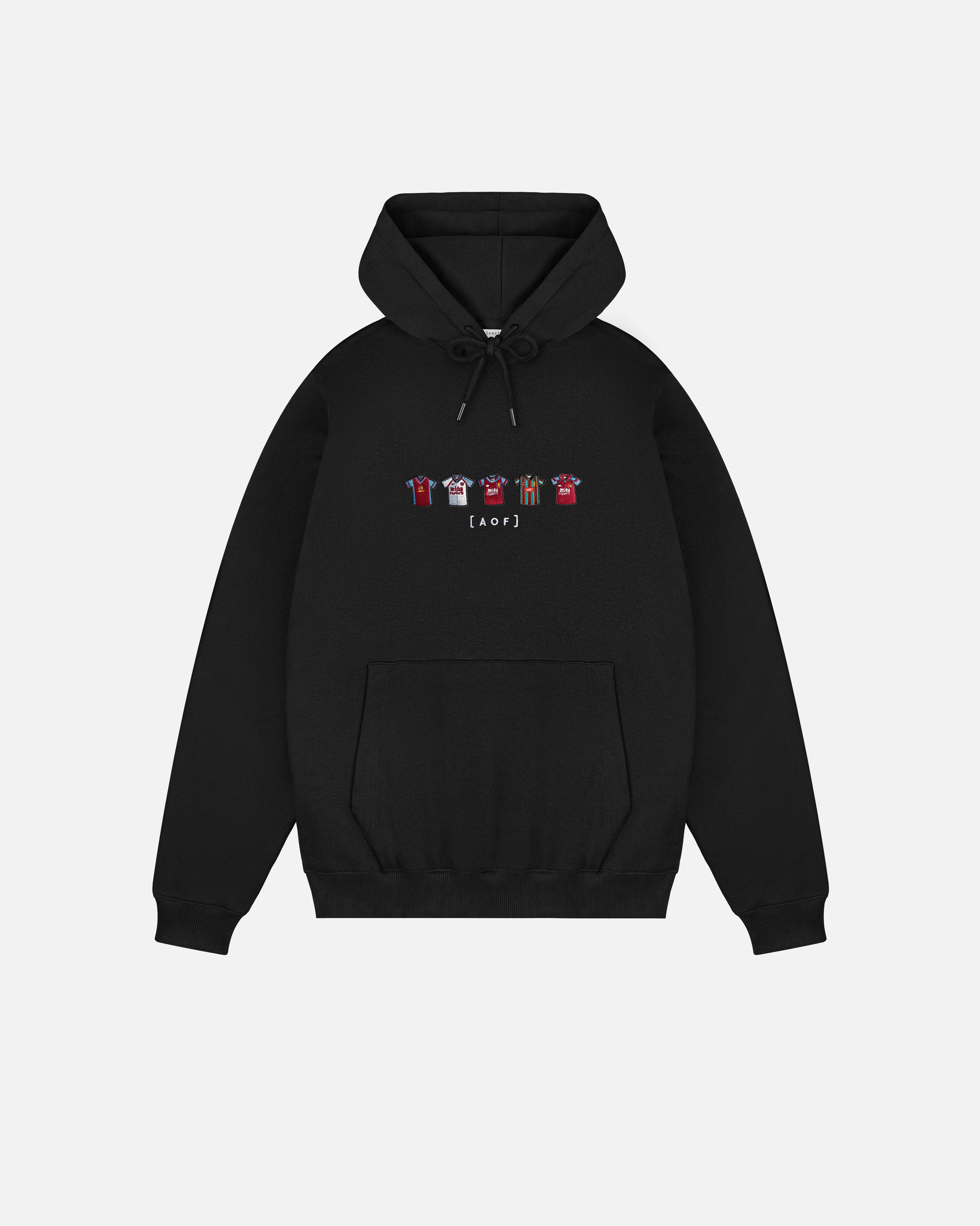 AOF AVFC Embroidered Classics | Black Hoodie | Art of Football