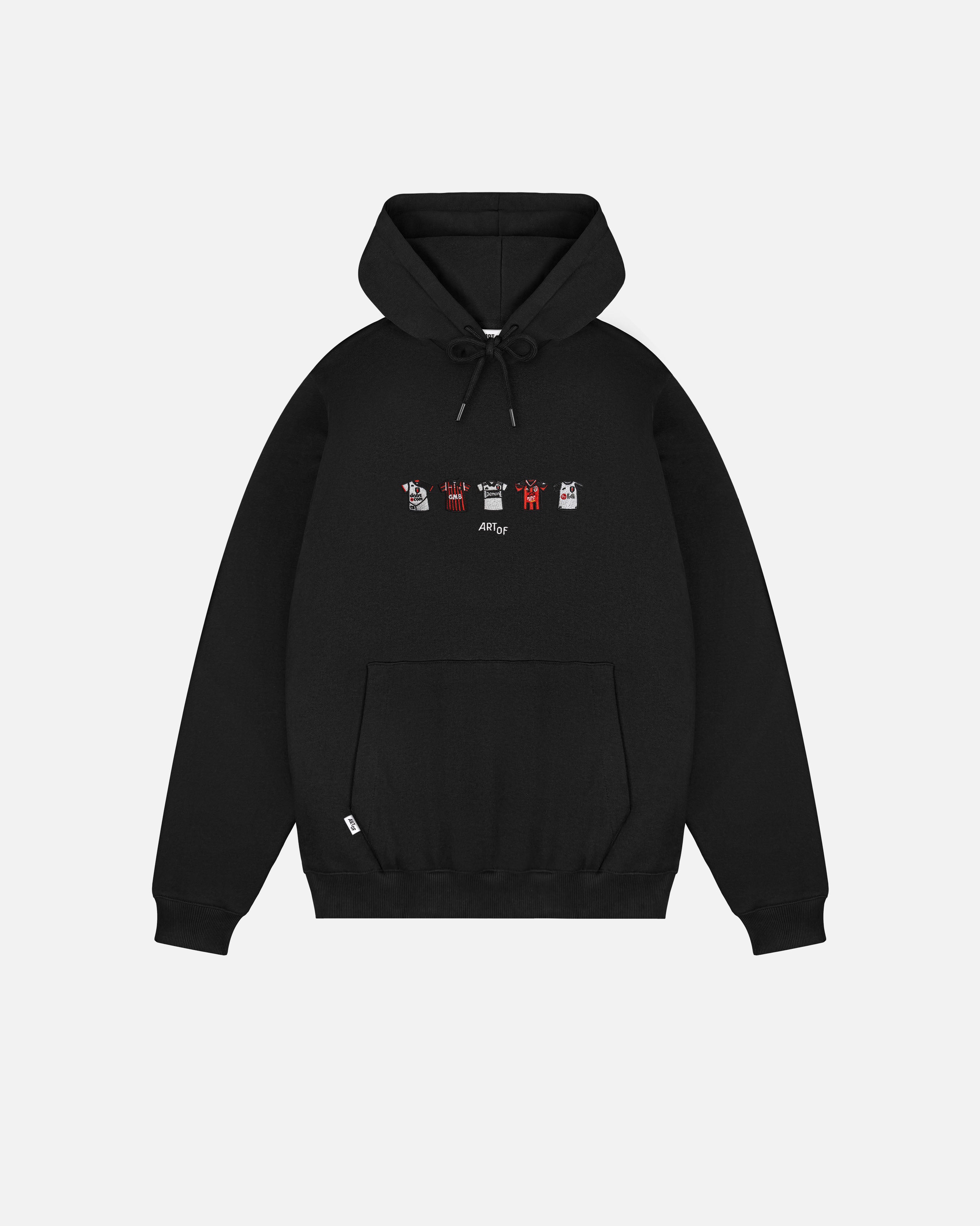 ART OF x Fulham Embroidered Classics Black Hoodie | Shop Football