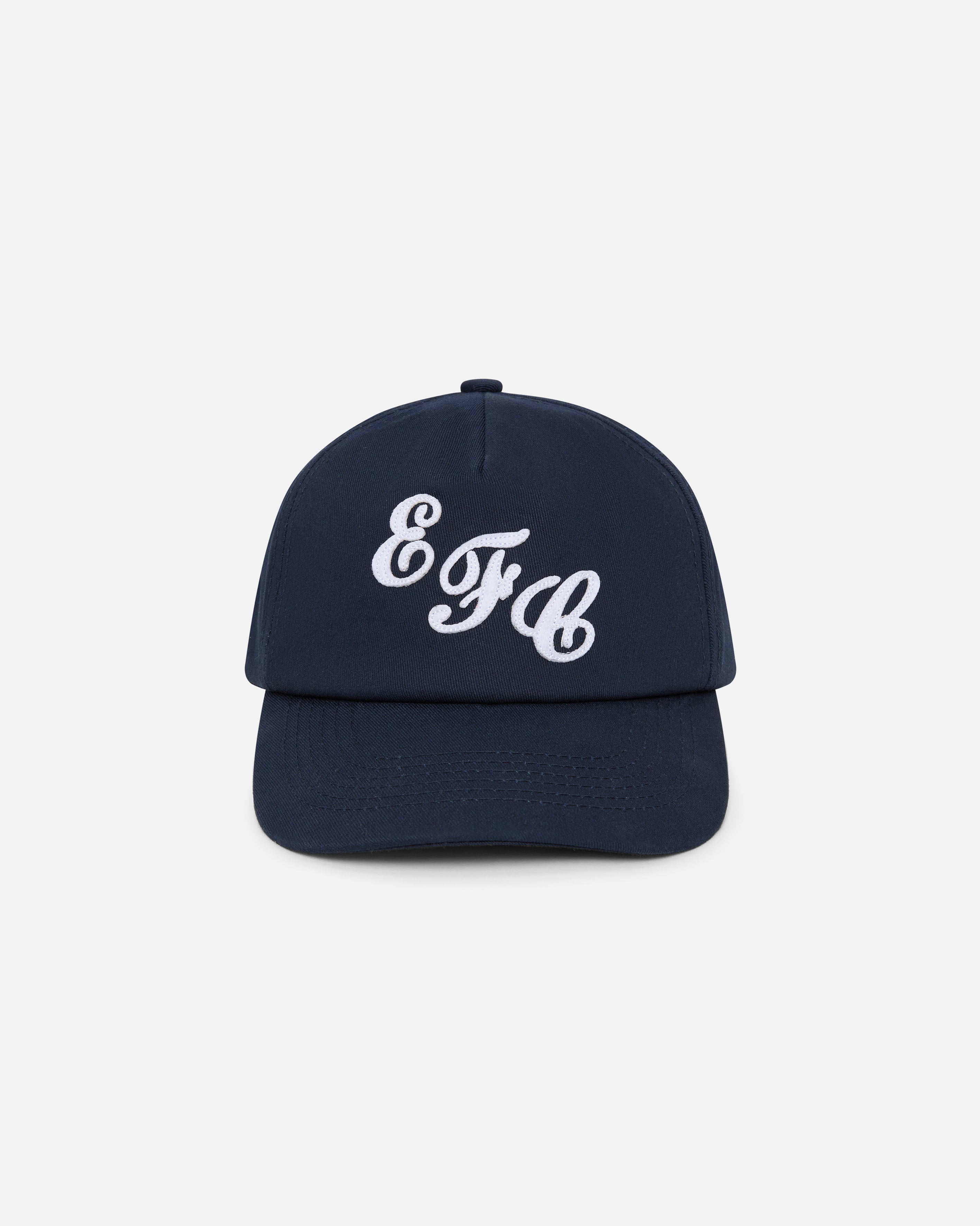ART OF x Everton Script Snapback Cap | Navy Embroidered Football Hat
