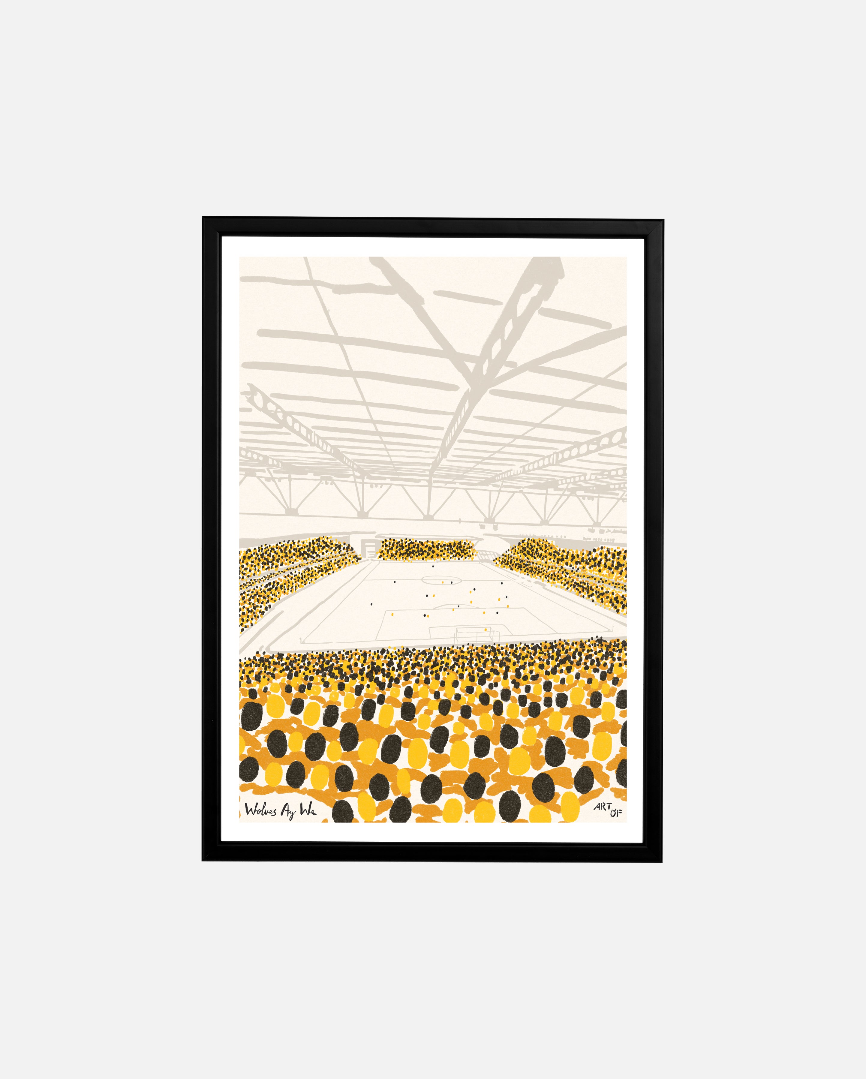 ART OF x Wolves Twelfth Man Framed Print | Football Wall Art