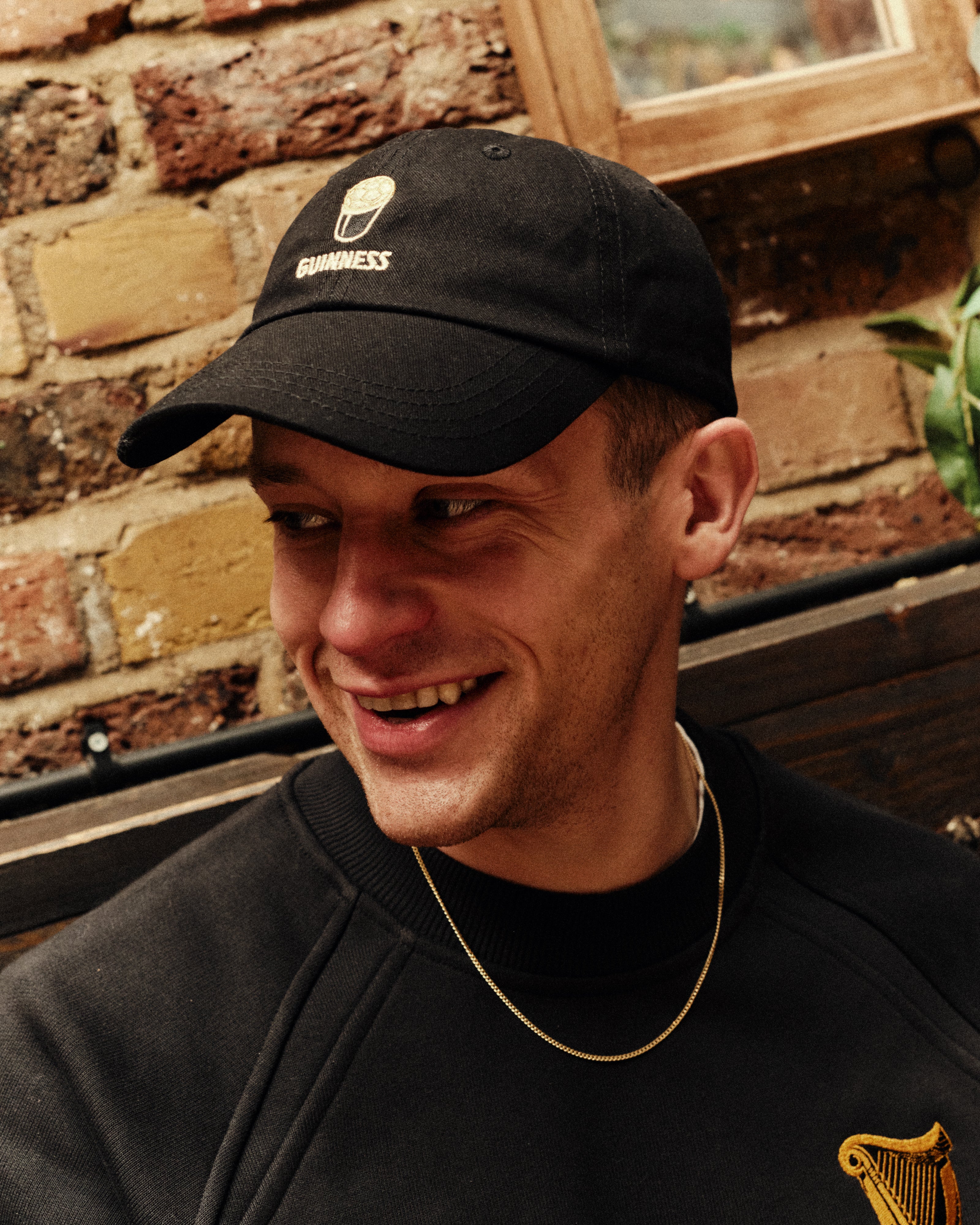 ART OF x Guinness Cap | Black Cotton Embroidered Football Hat