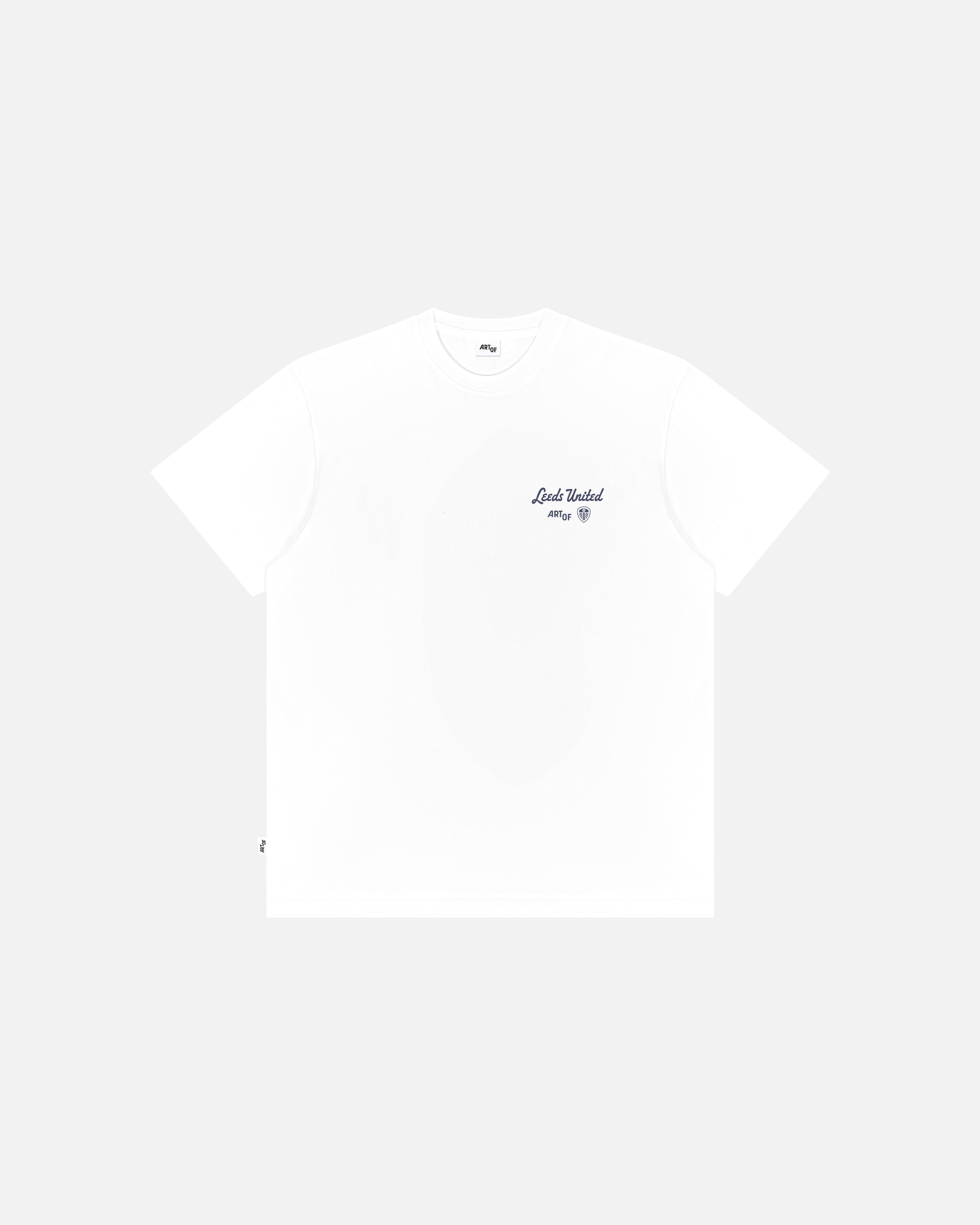 ART OF x Leeds United Motel Tee | LUFC White Graphic Football T-shirt