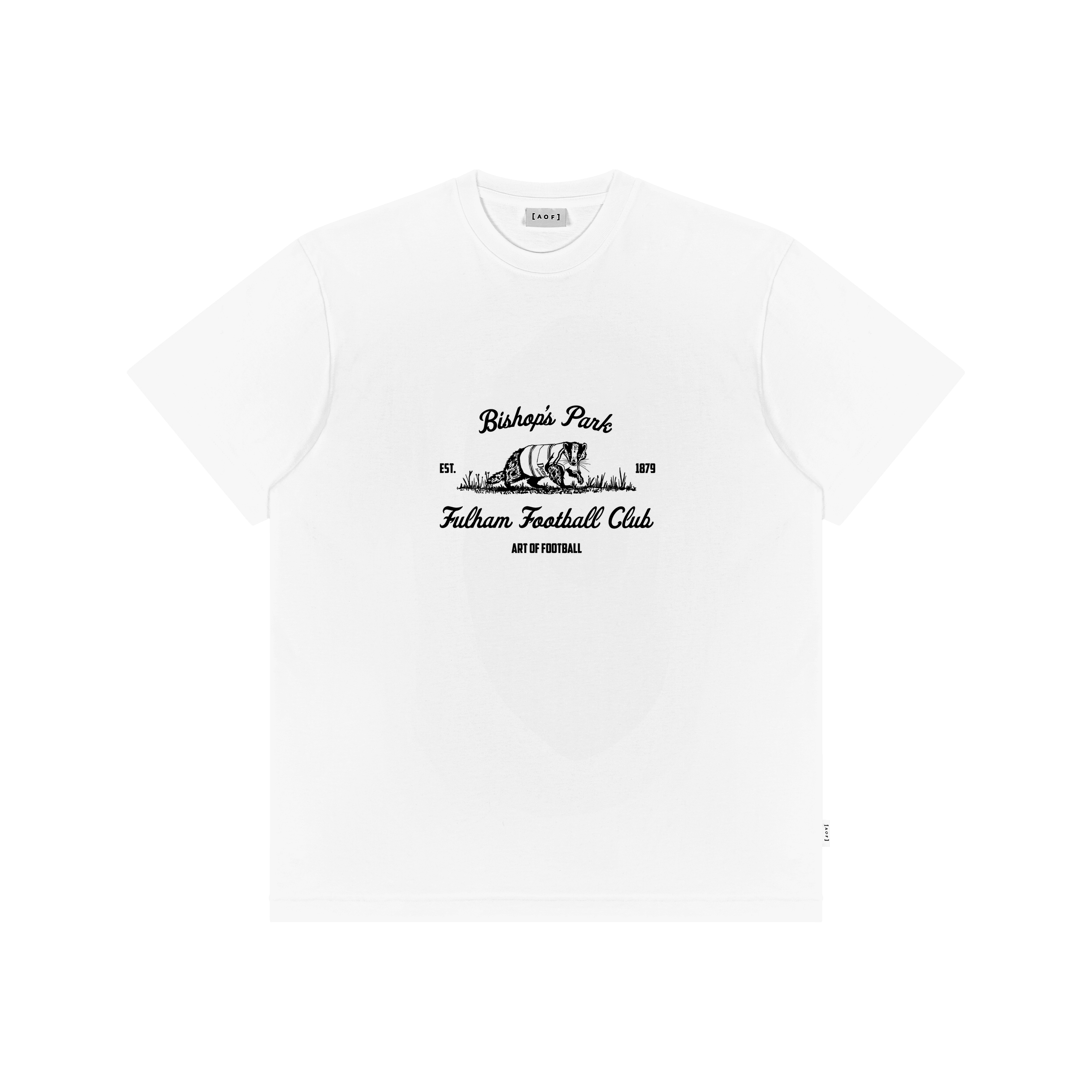 White Printed Premium T-Shirt Front