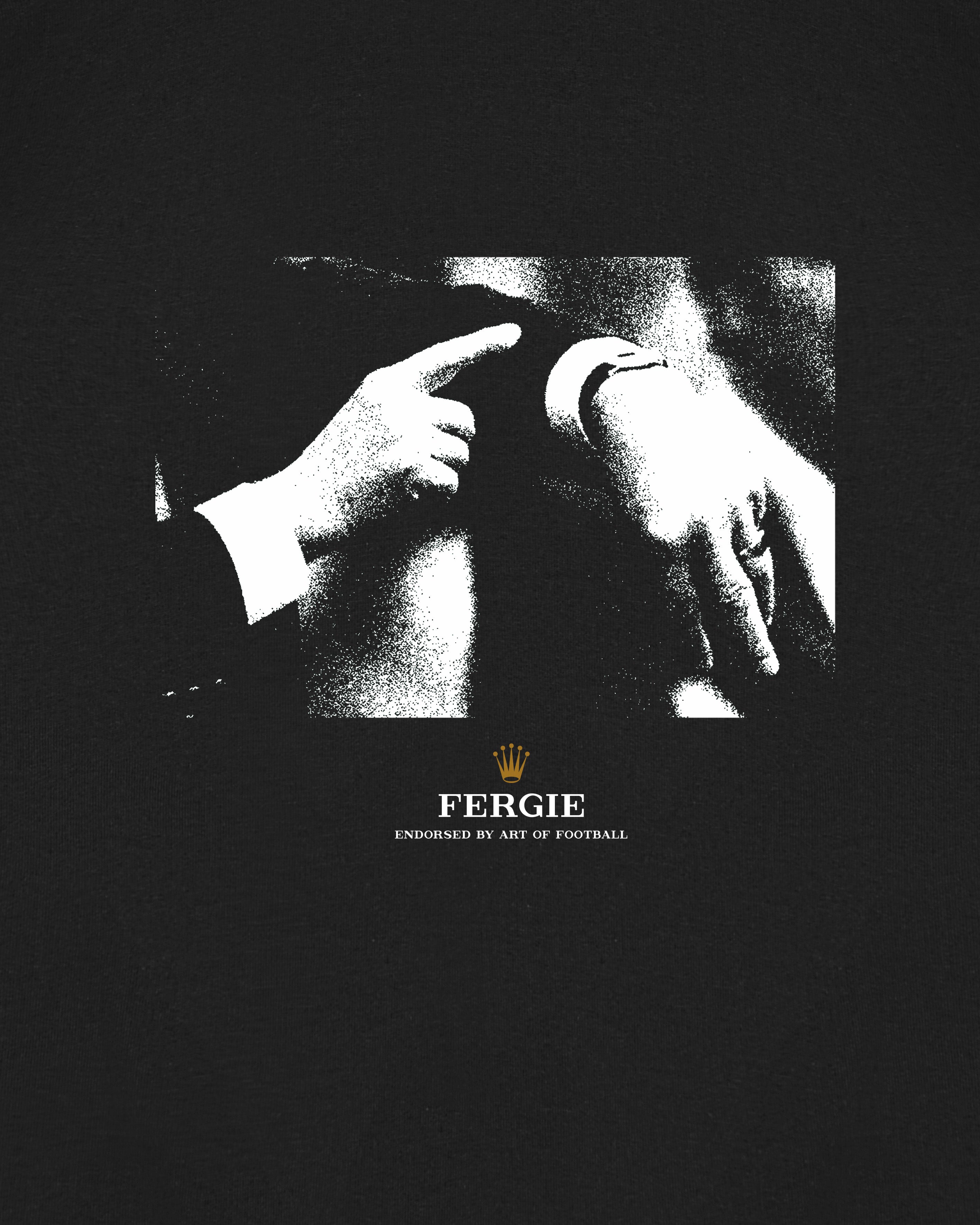 ART OF Fergie Time Black Sweat | MUFC Black Football Top