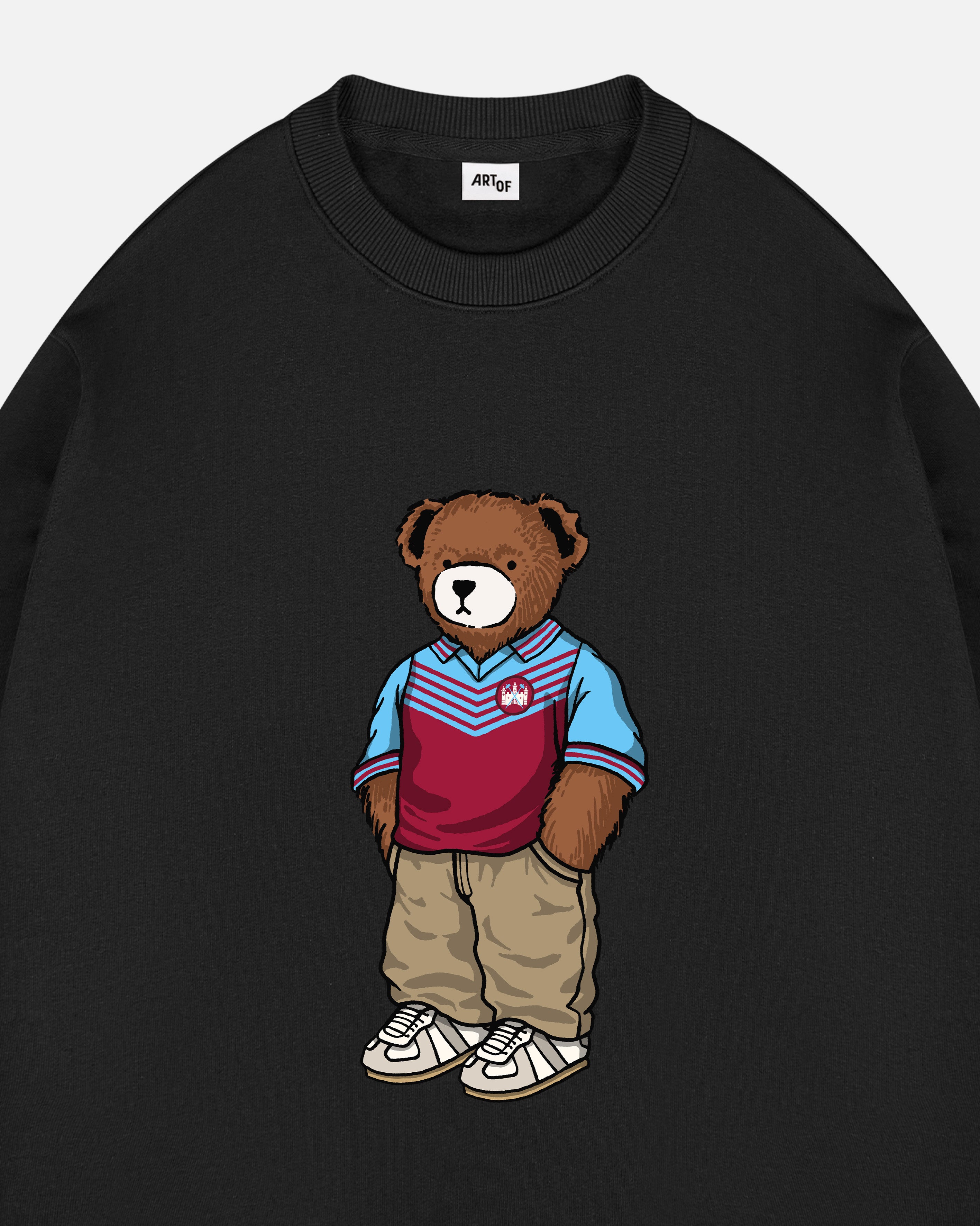 ART OF West Ham Home Pickles Sweat | WHUFC Black Graphic Football Top