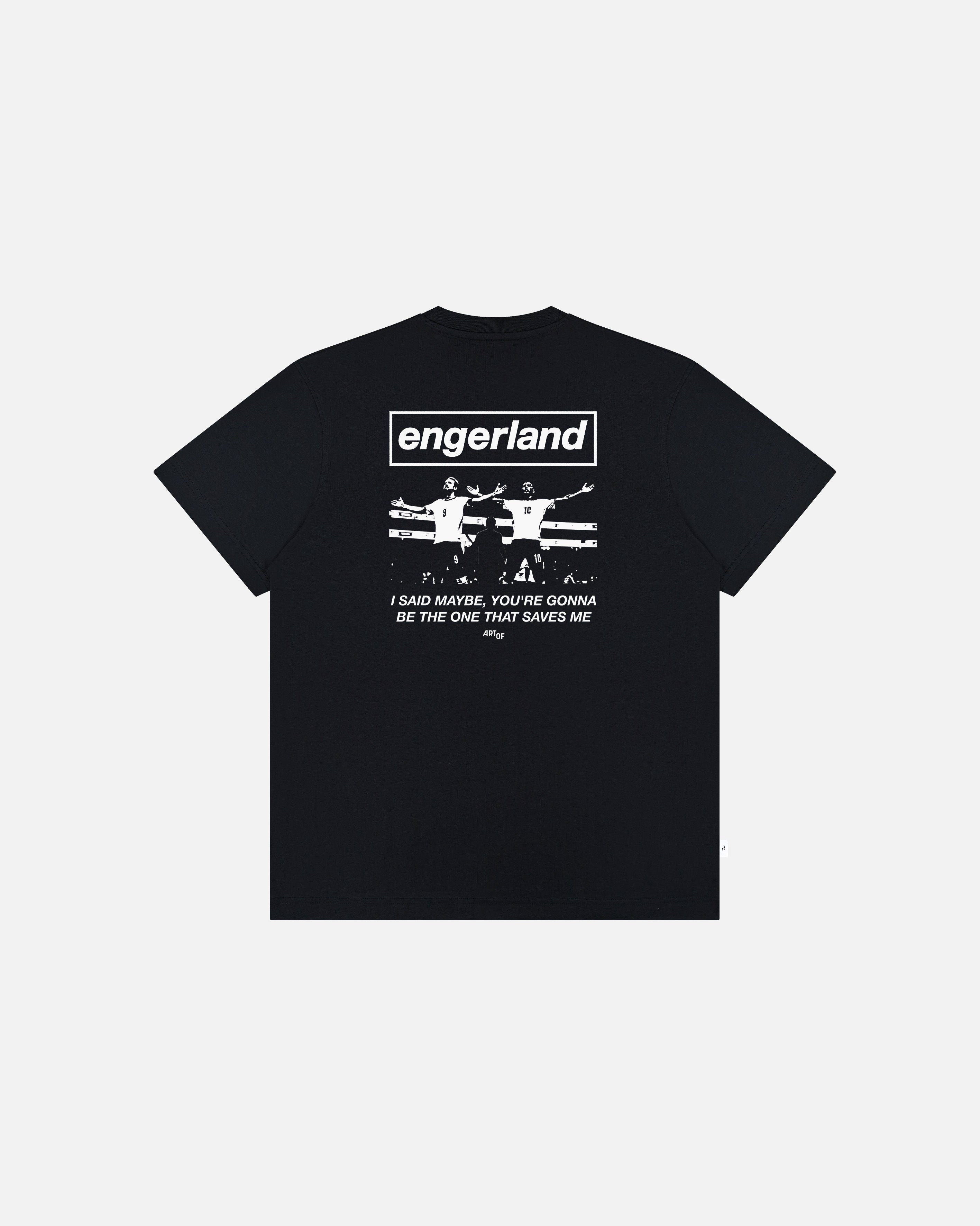 ART OF I Said Maybe Tee | England Black Graphic Football T-shirt