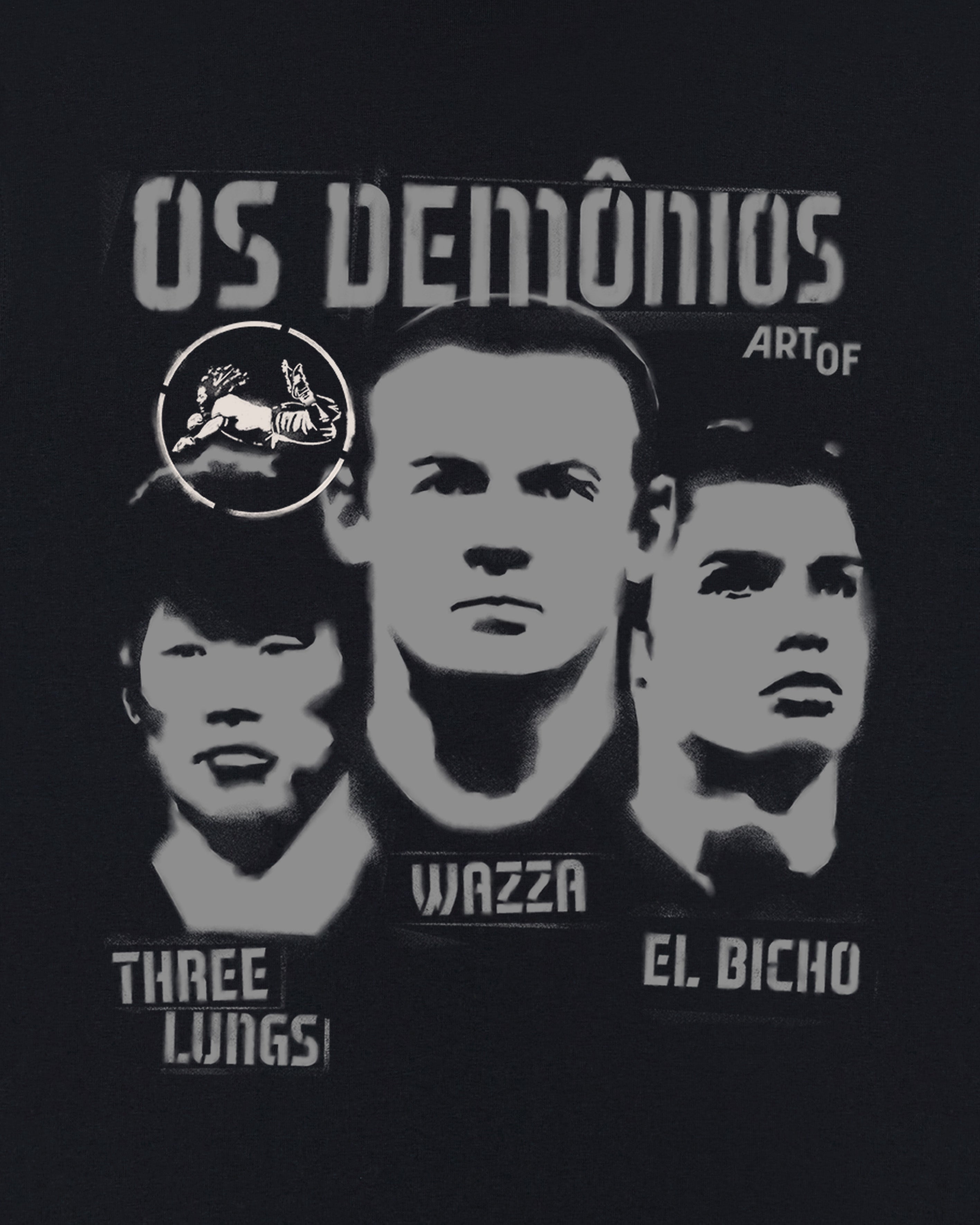 ART OF United Os Demônios | MUFC Black Graphic Football T-shirt