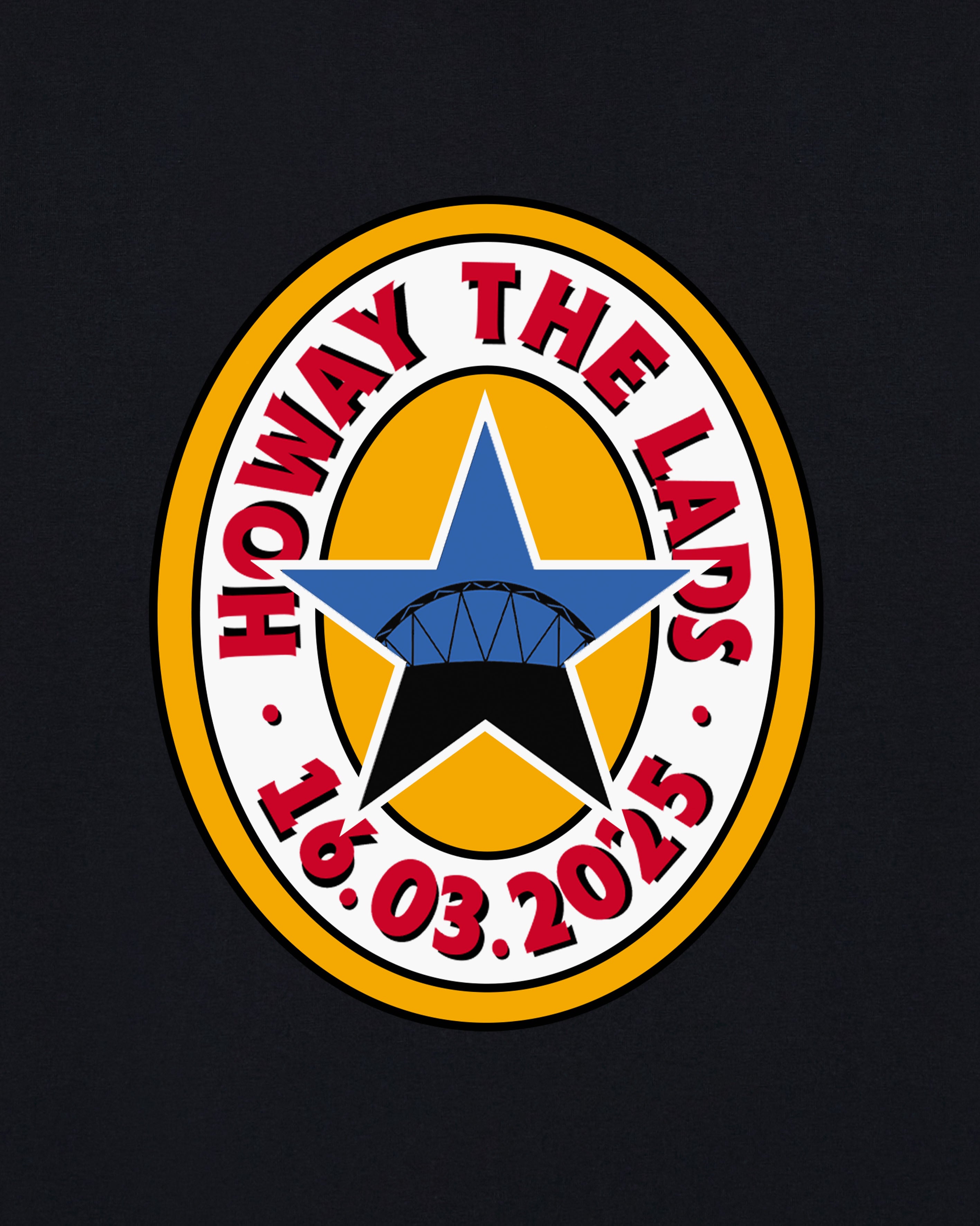 ART OF Howay The Lads Black Printed Hoodie | NUFC Football Sweat