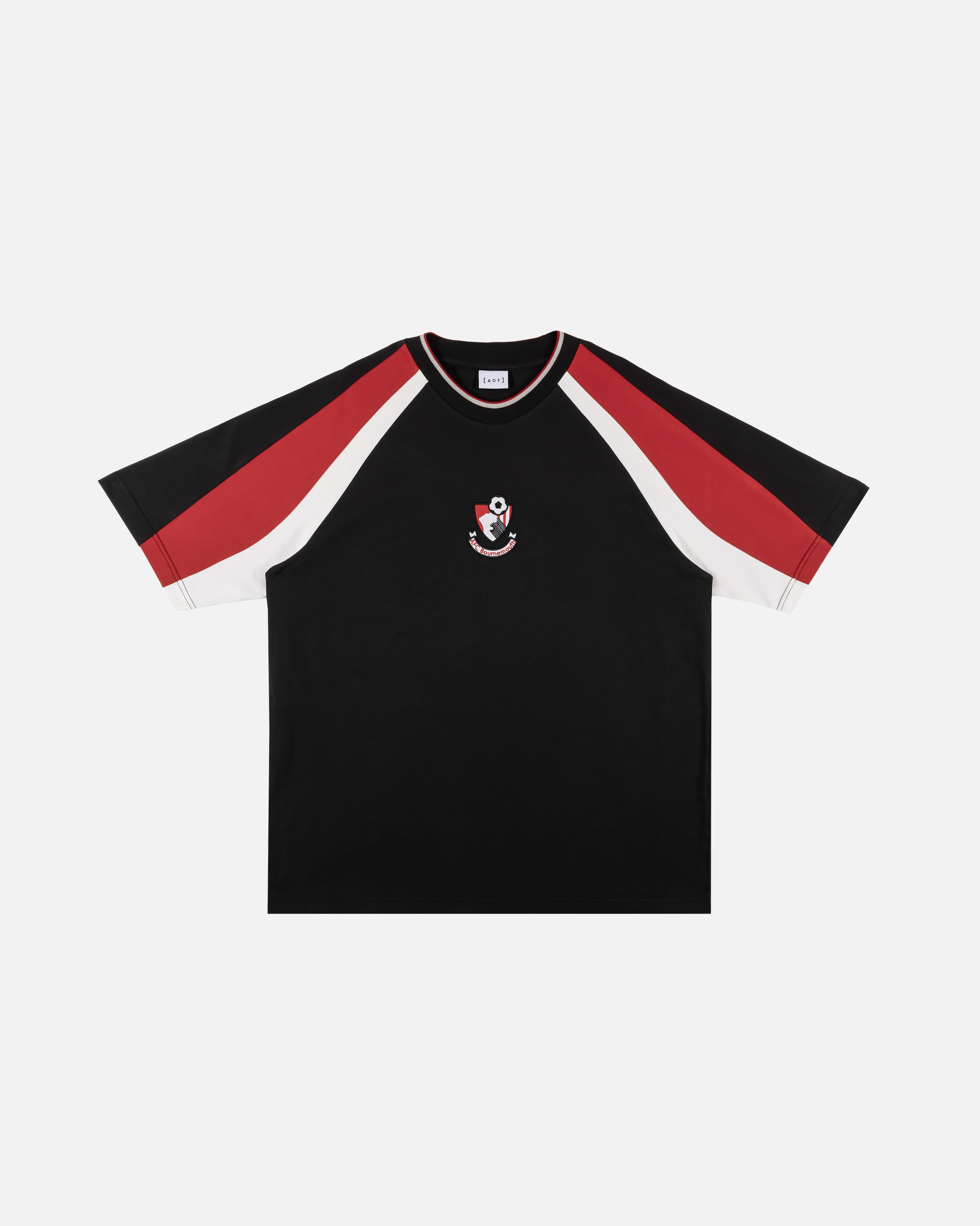 AOF x Bournemouth 90s Oversized Panelled T-shirt | Art of Football