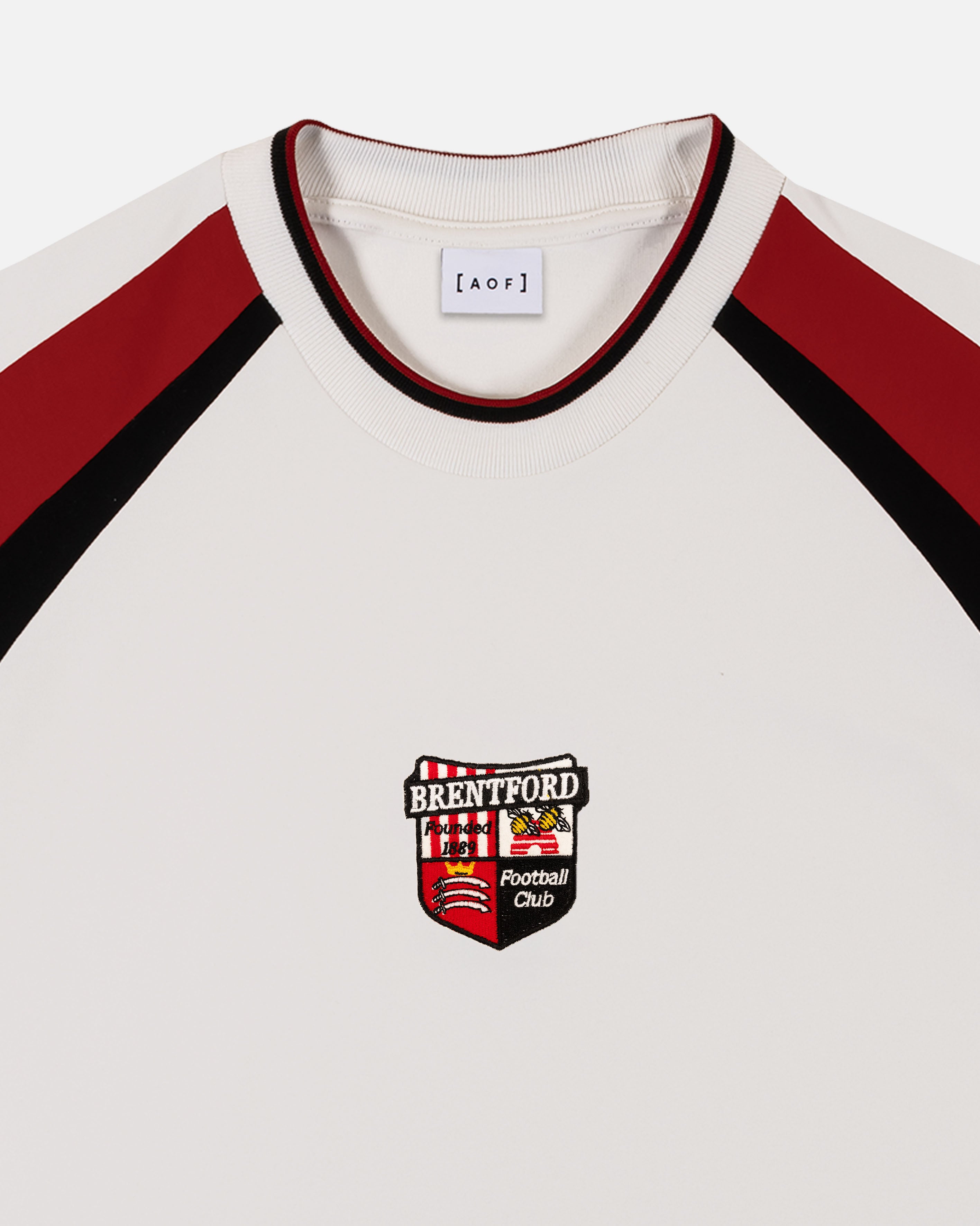 AOF x Brentford 90s Oversized Panelled T-shirt | Art of Football