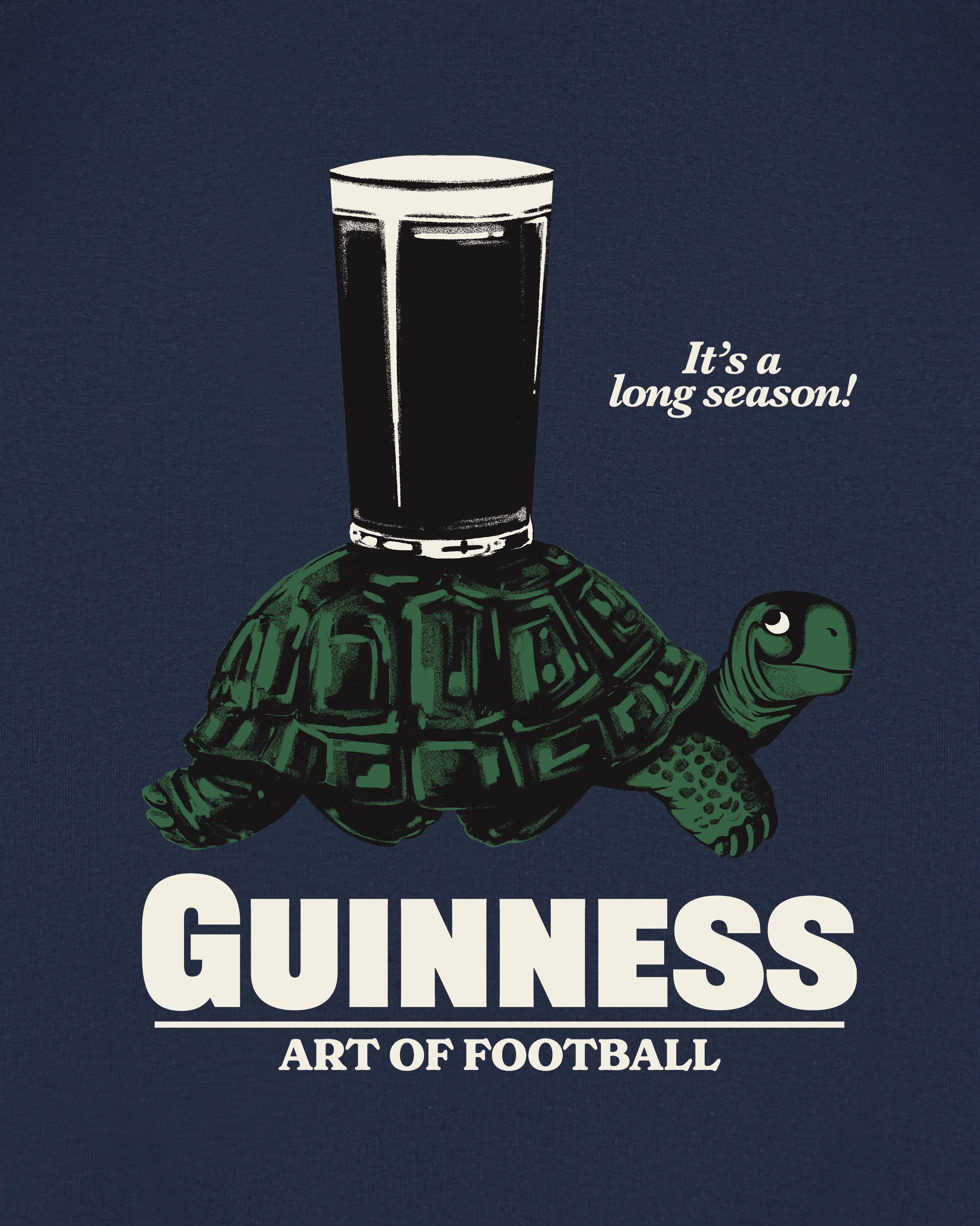 ART OF x Guinness It's a Long Season Navy Sweat | Graphic Football Top