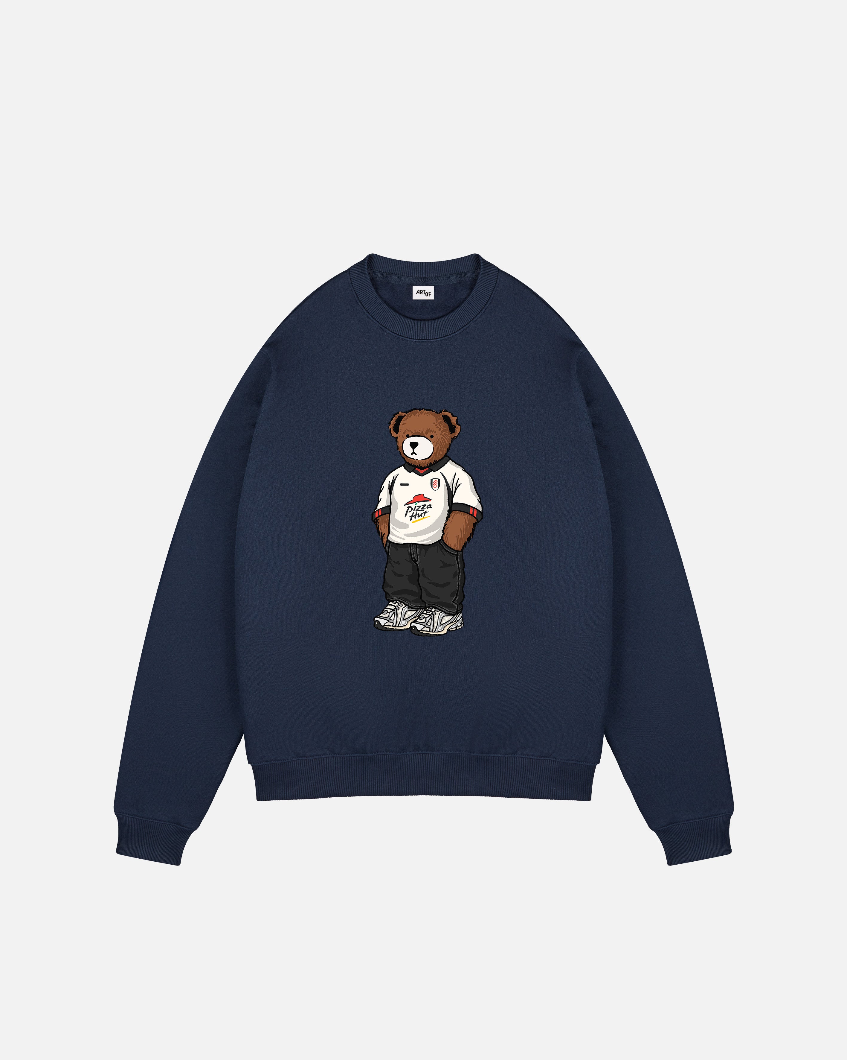 ART OF Fulham Home Pickles Sweat | FFC Navy Graphic Football Top