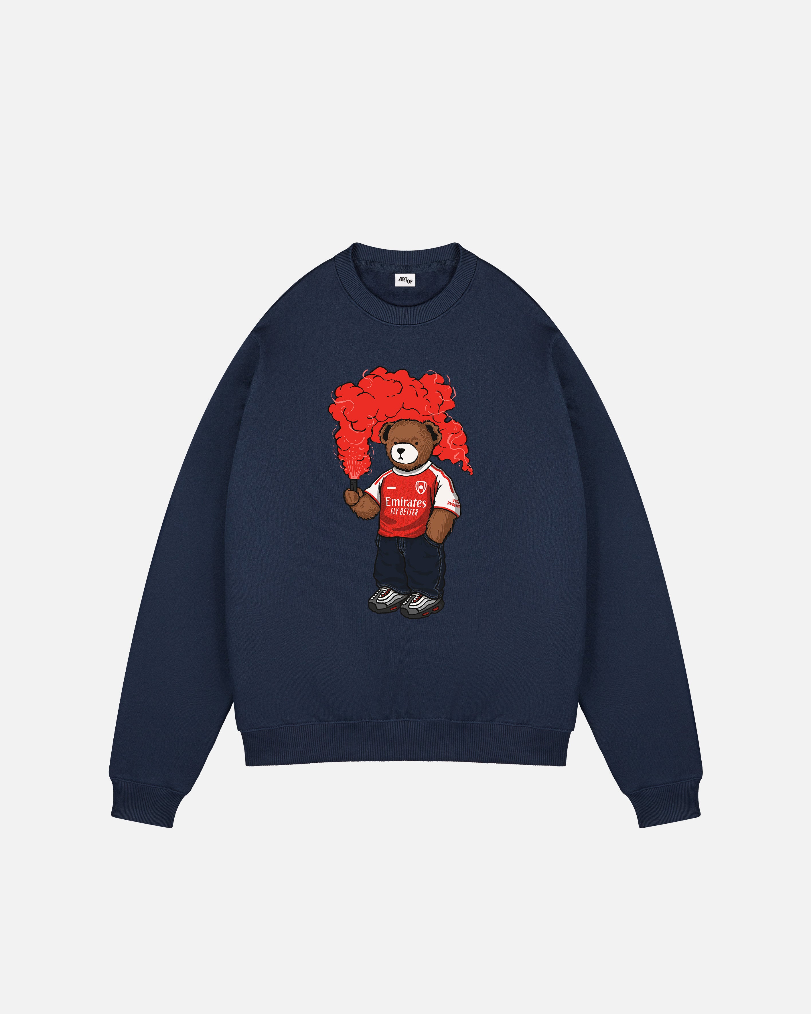 ART OF AFC Champions Pickles Navy Sweat | Arsenal Printed Football Top