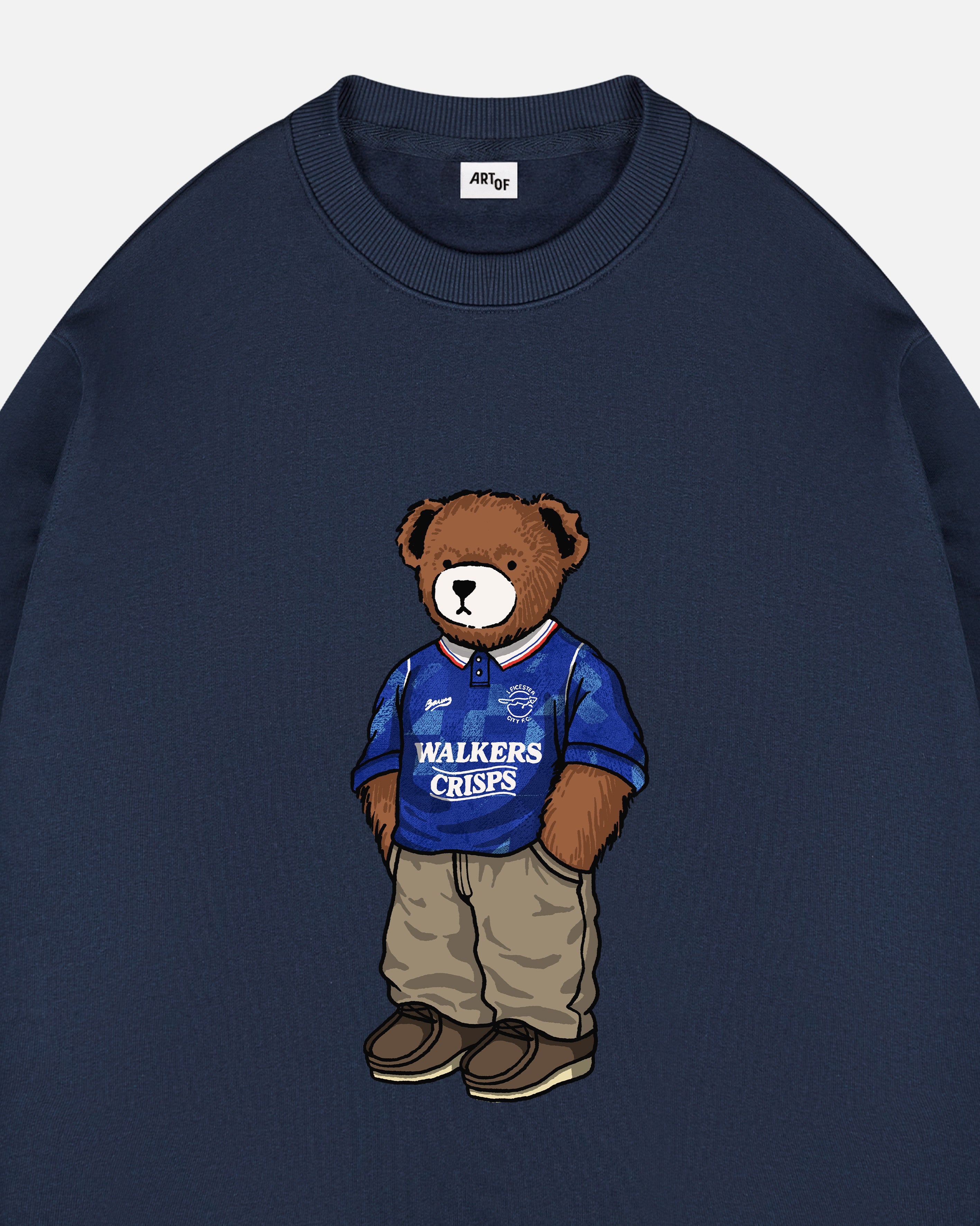 ART OF Leicester City Home Pickles Sweat | LCFC Navy Football Top