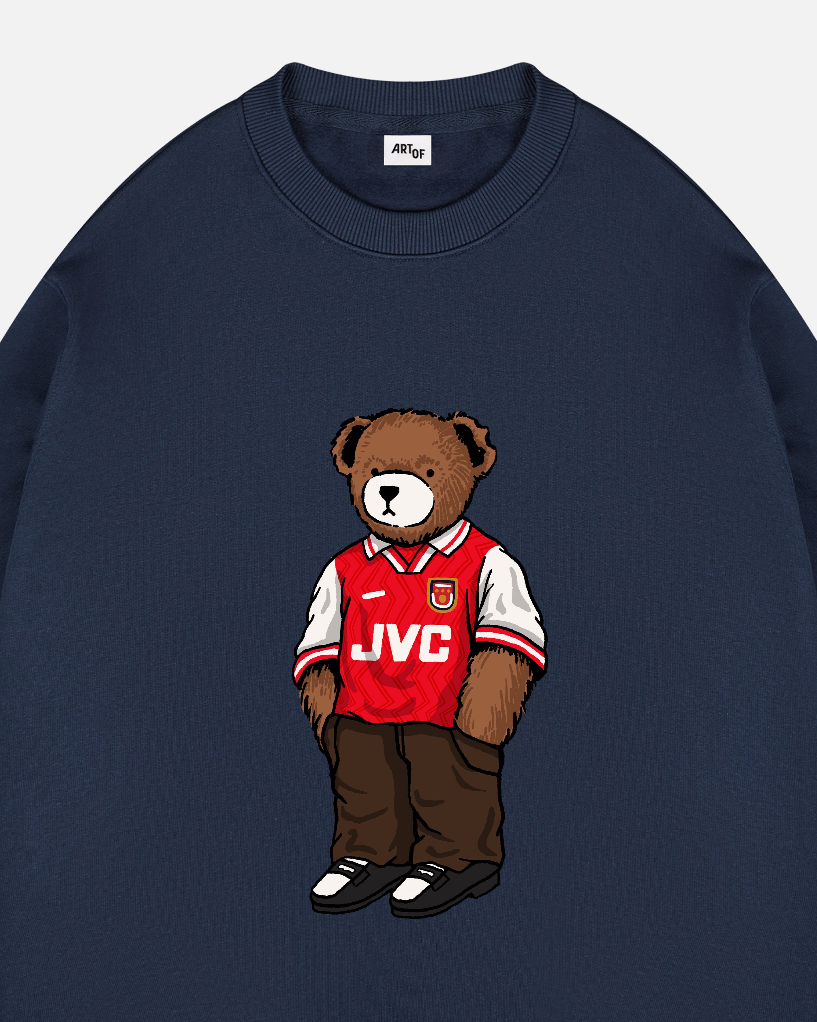ART OF AFC Home Pickles Sweat | Navy Arsenal Printed Football Top