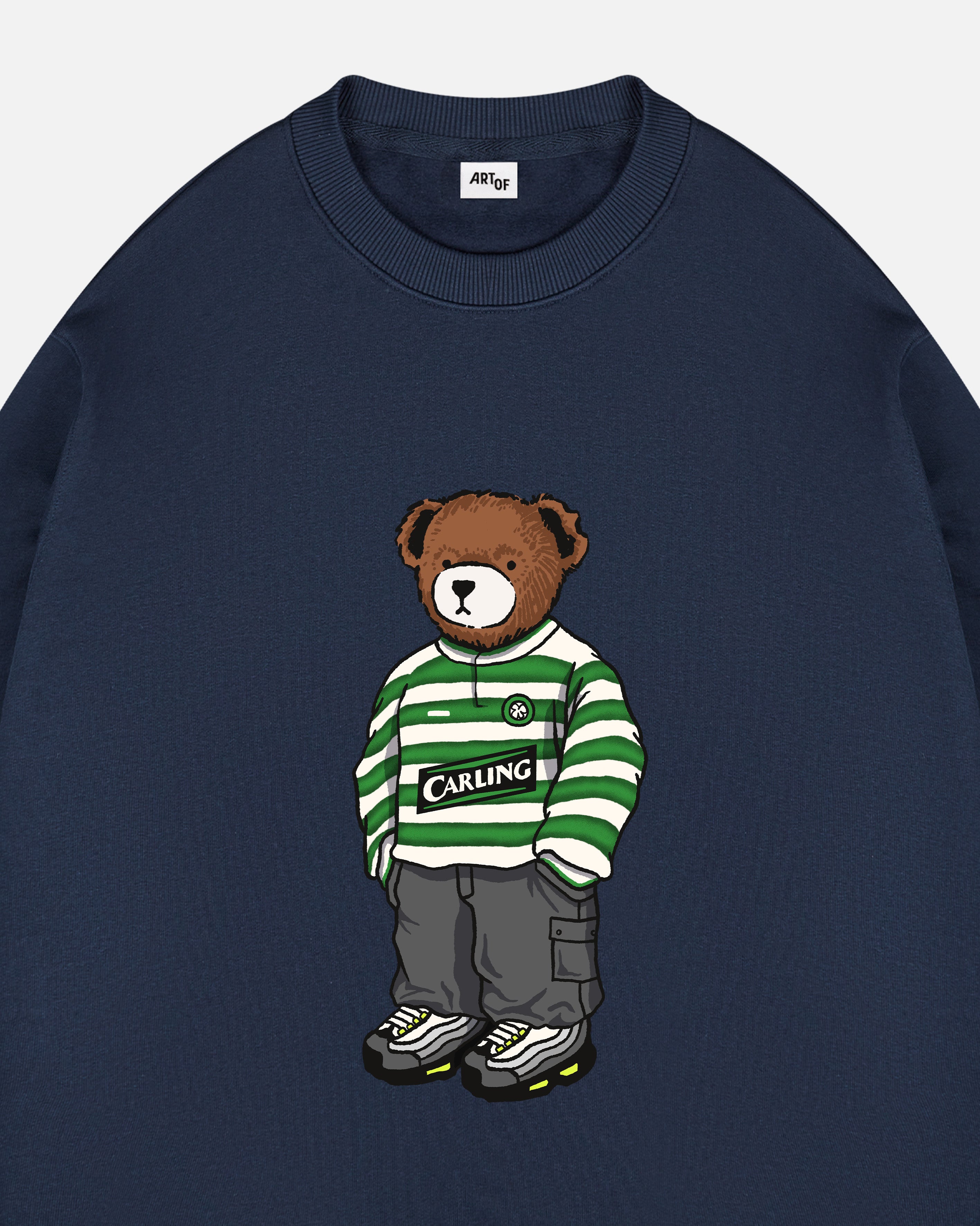 ART OF Bhoys Home Pickles Sweat | Navy Celtic Printed Football Top