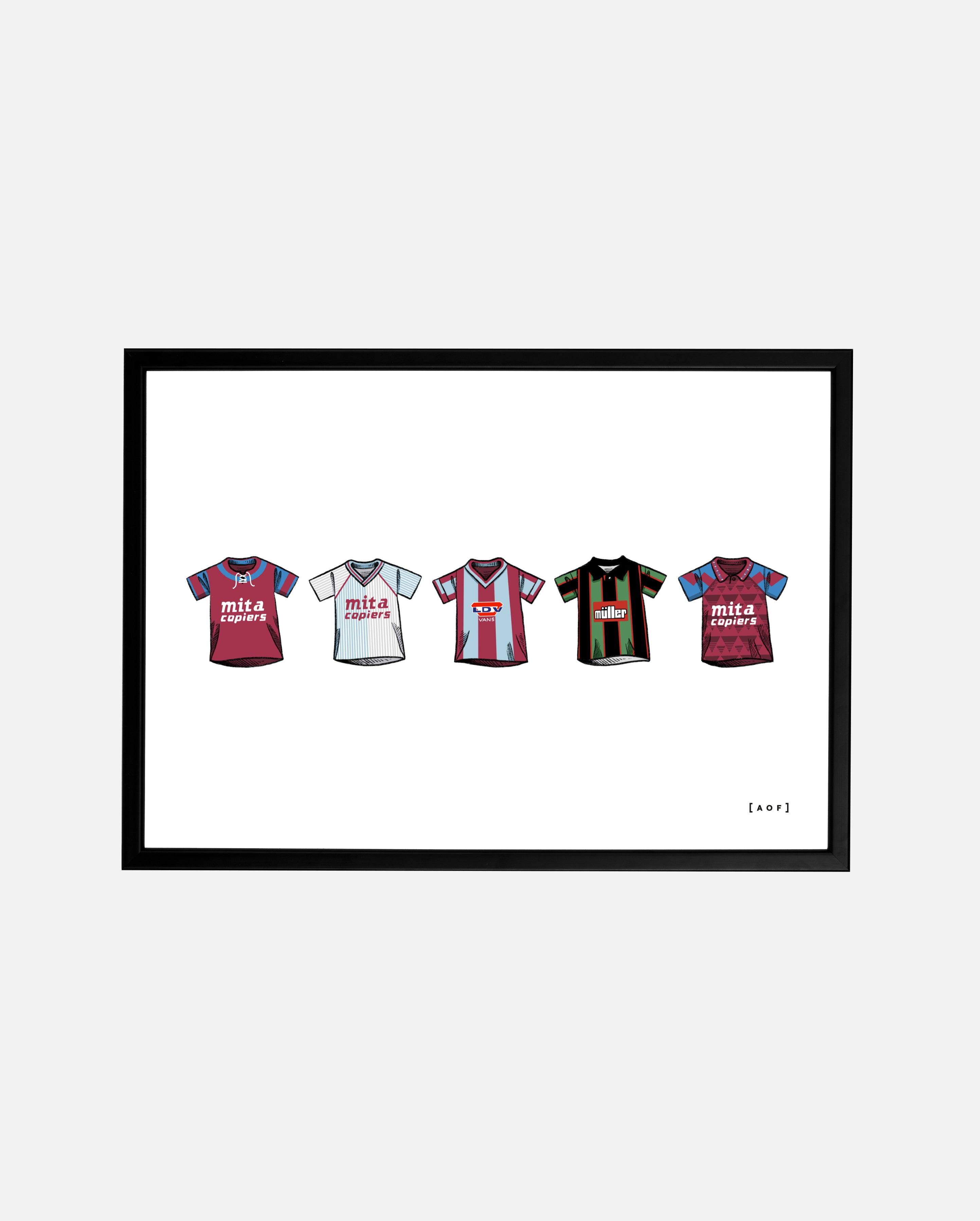 ART OF AVFC Classics Framed Print | Villa Football Wall Art