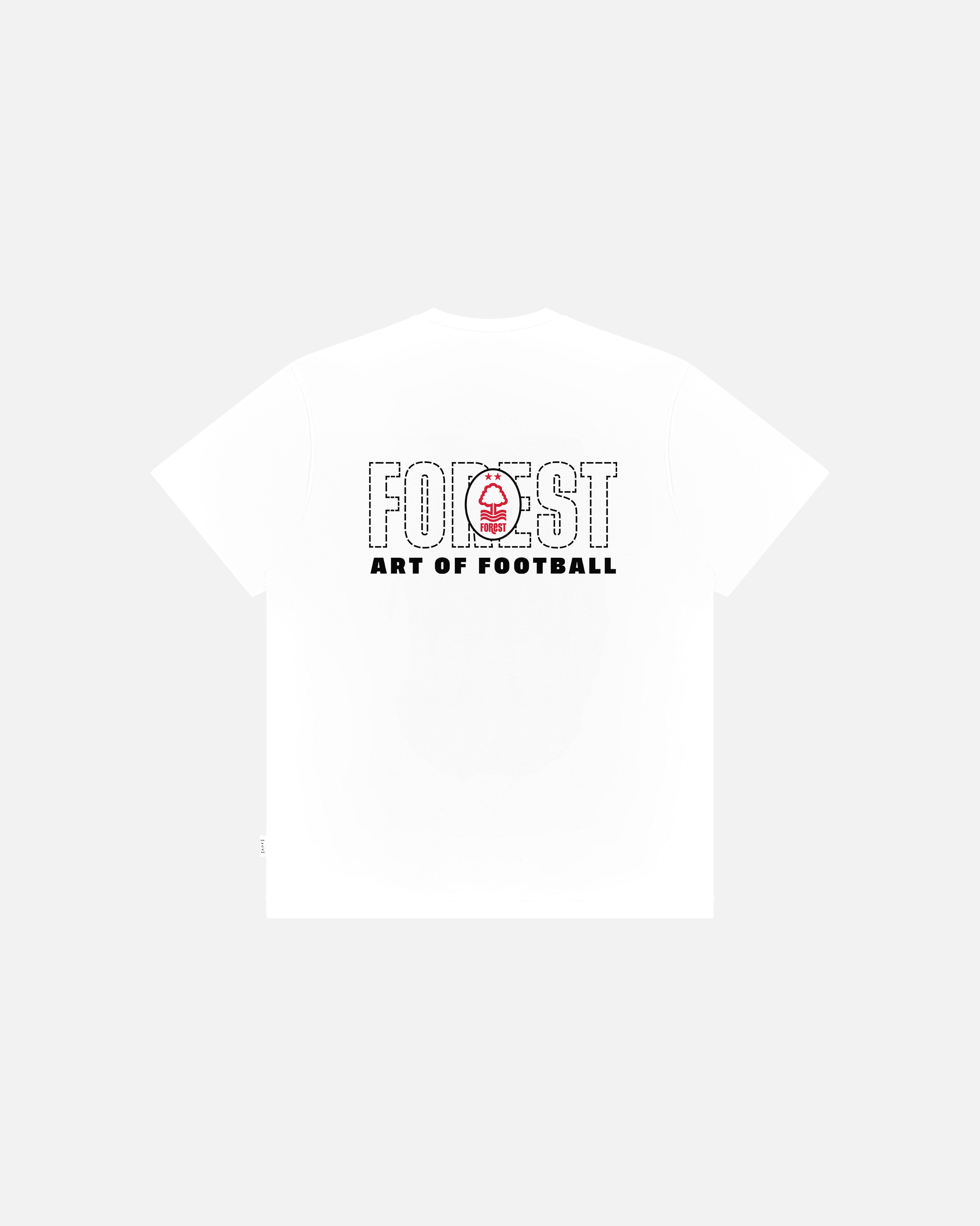 AOF Forest 90s Tee | White Graphic T-shirt | Art of Football
