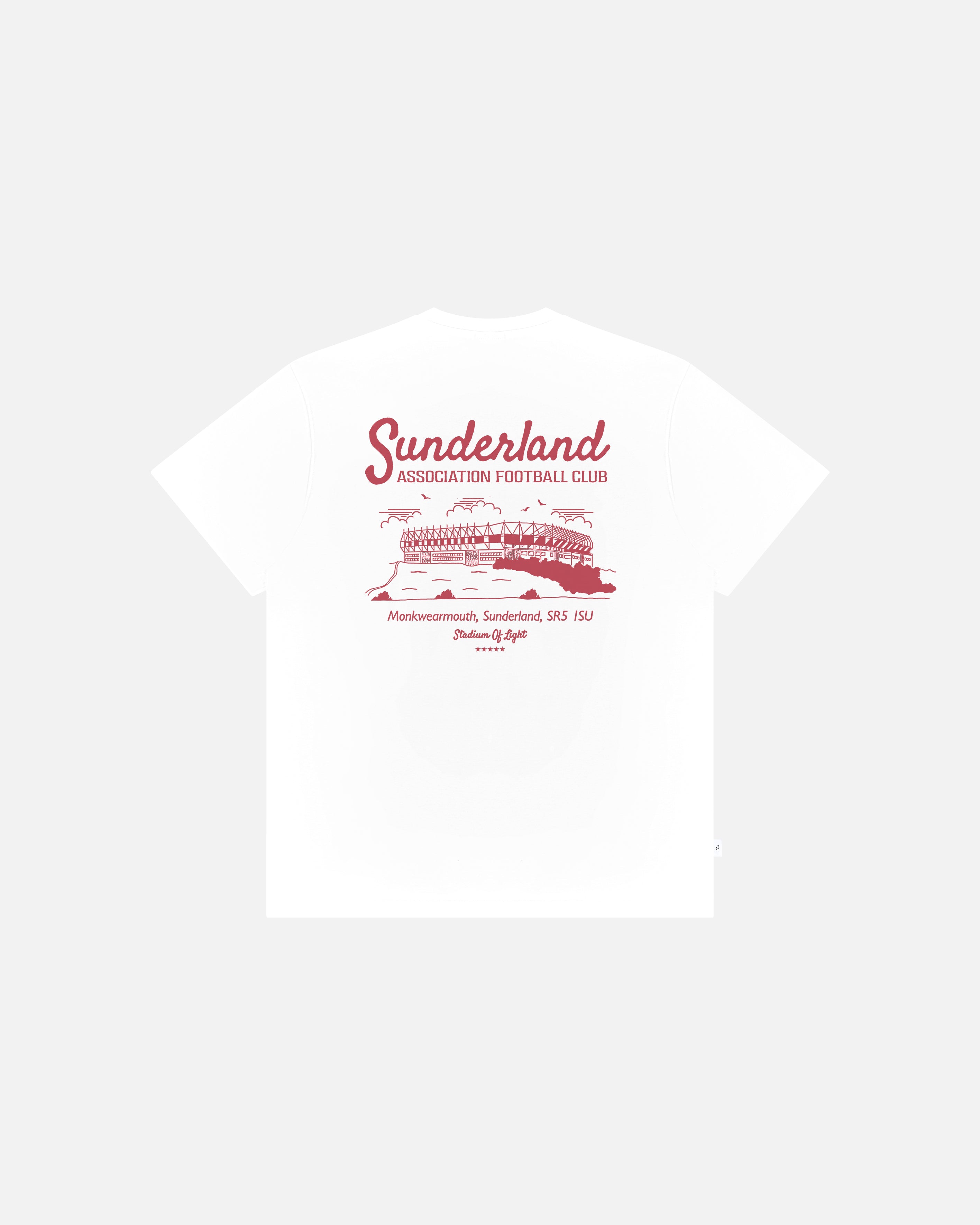 ART OF x Sunderland Motel Tee | SAFC White Graphic Football T-shirt