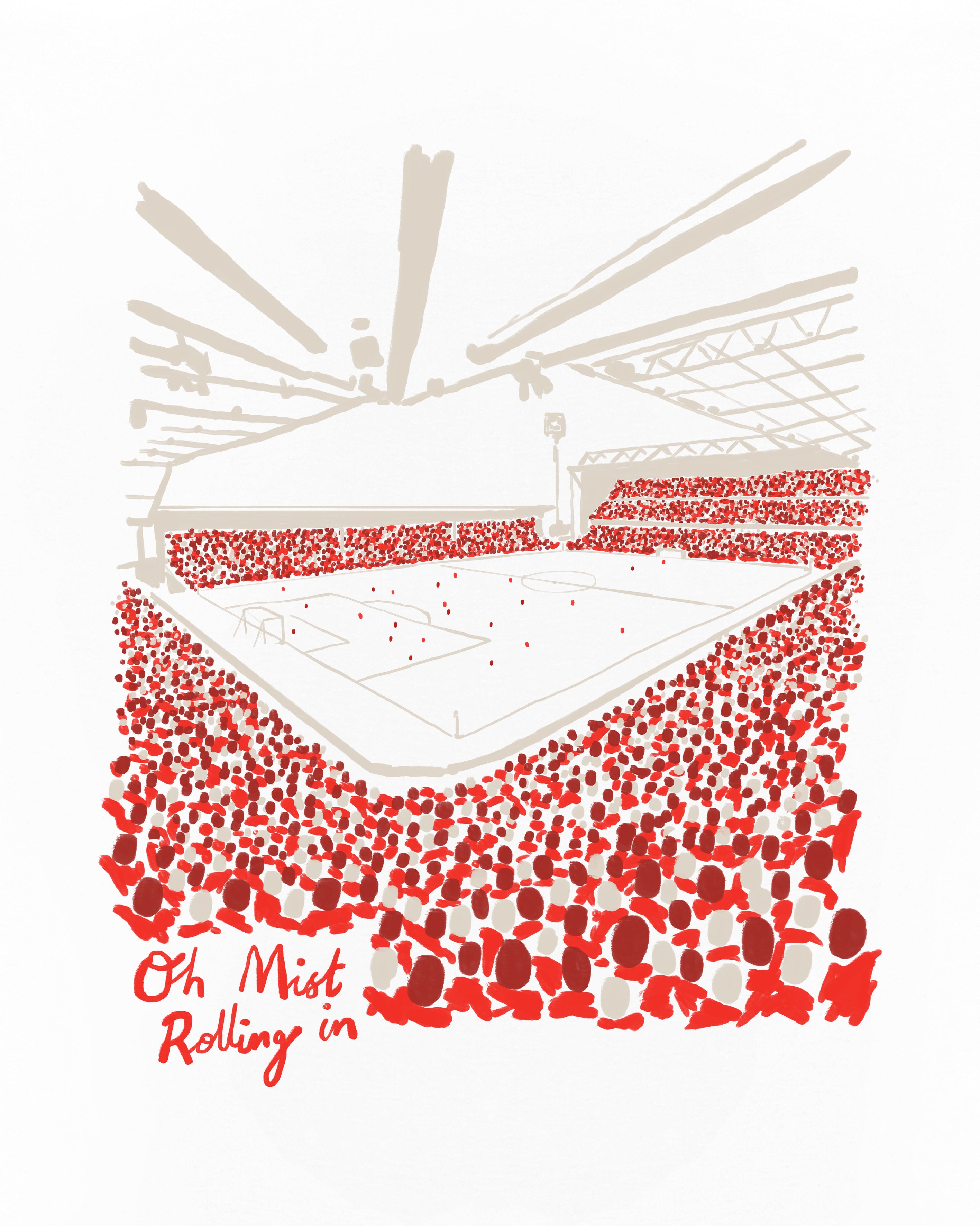 ART OF x Forest Twelfth Man Tee | White Graphic Football T-shirt