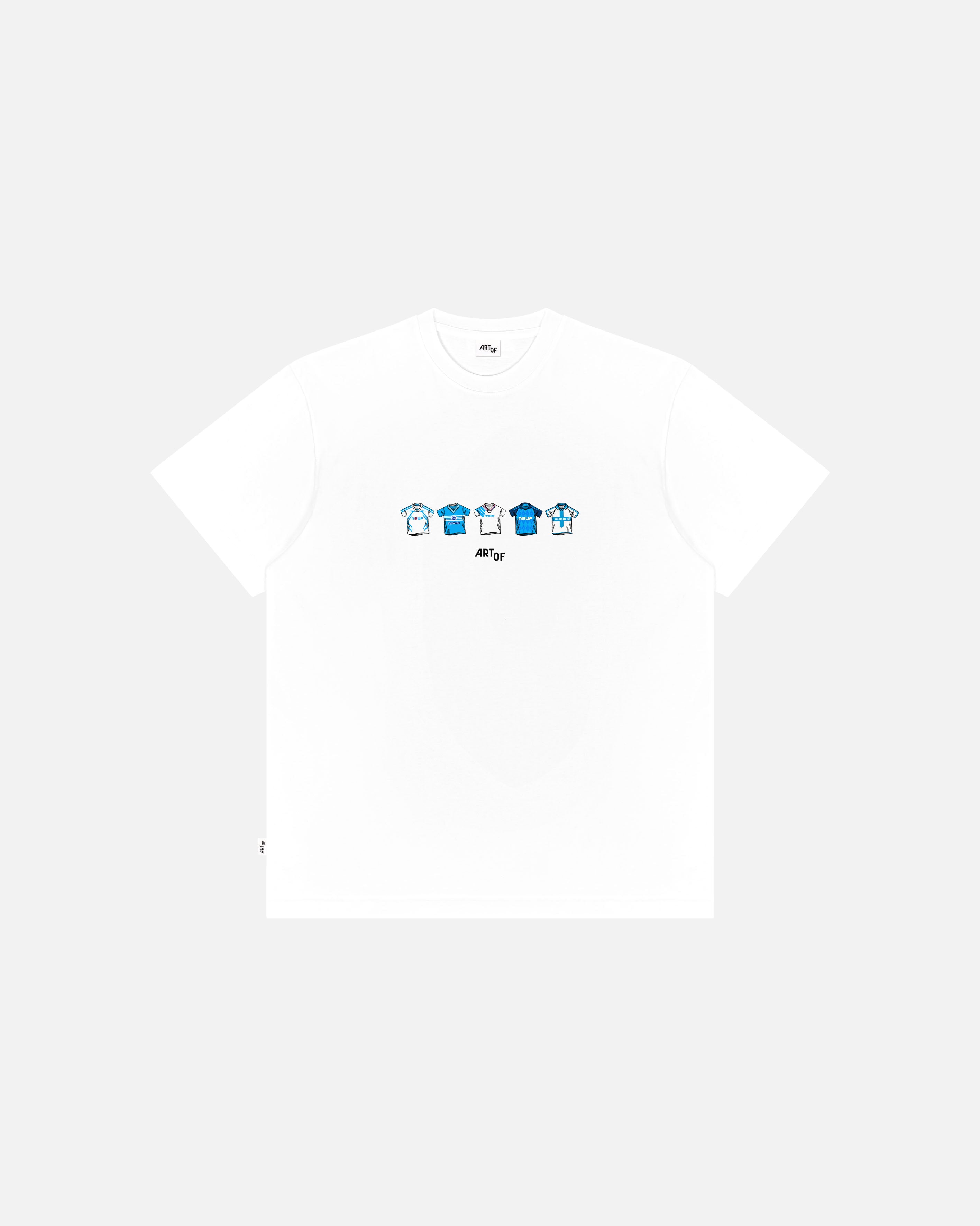 ART OF Marseille Printed Classics Tee | White Graphic Football T-shirt