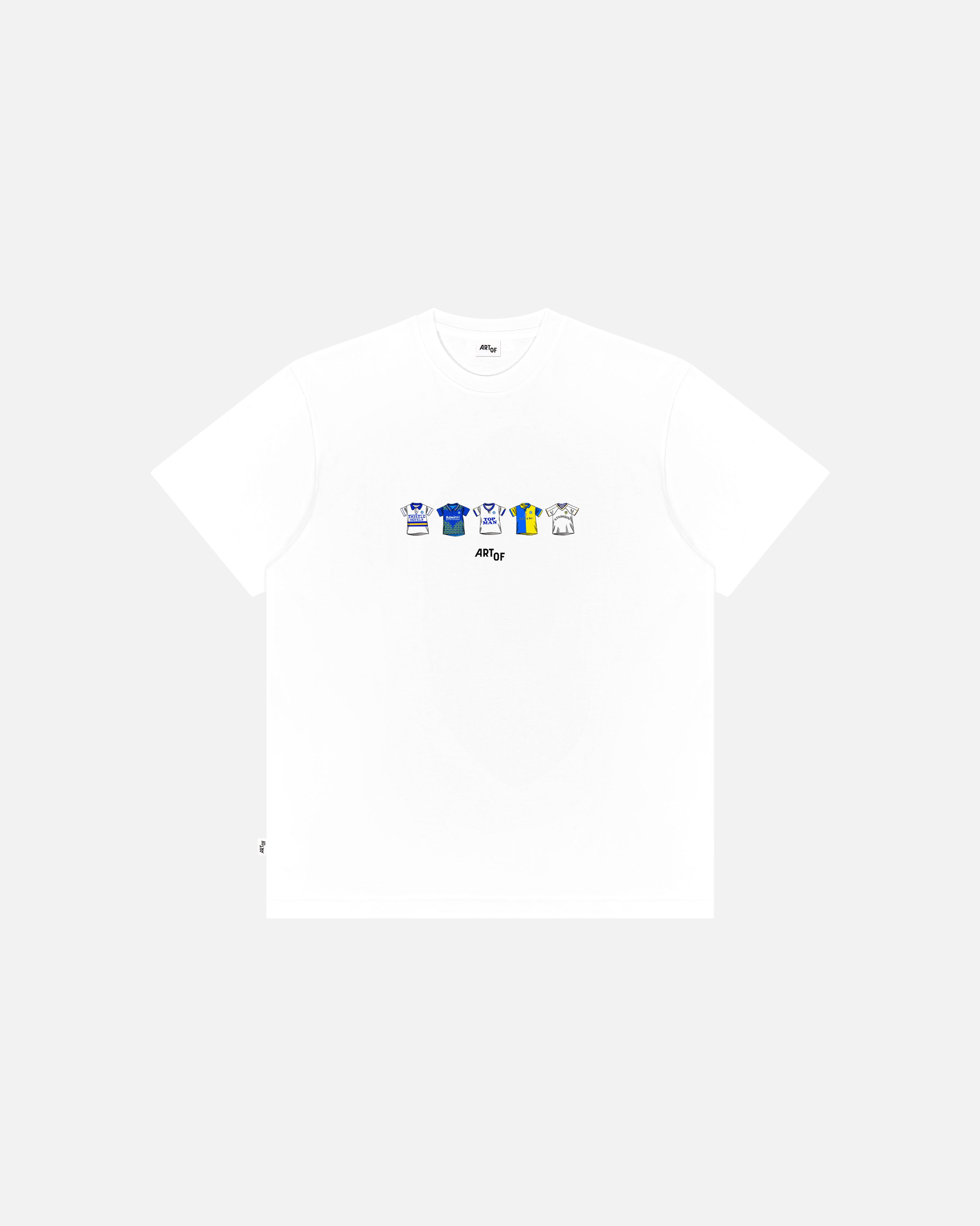 ART OF x Leeds Printed Classics Tee | White Graphic Football T-shirt