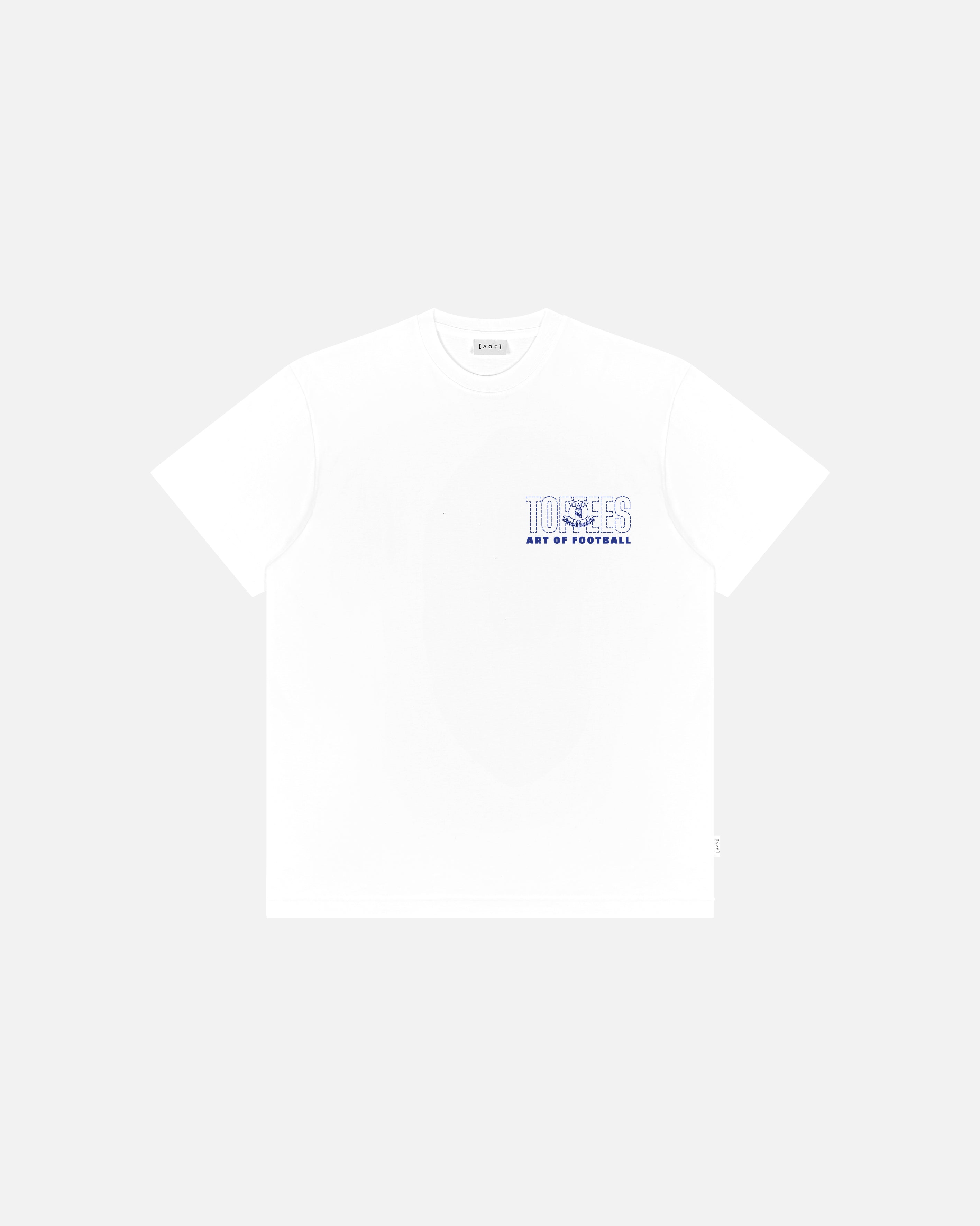 ART OF x Everton 90s Tee | EFC White Graphic Football T-shirt