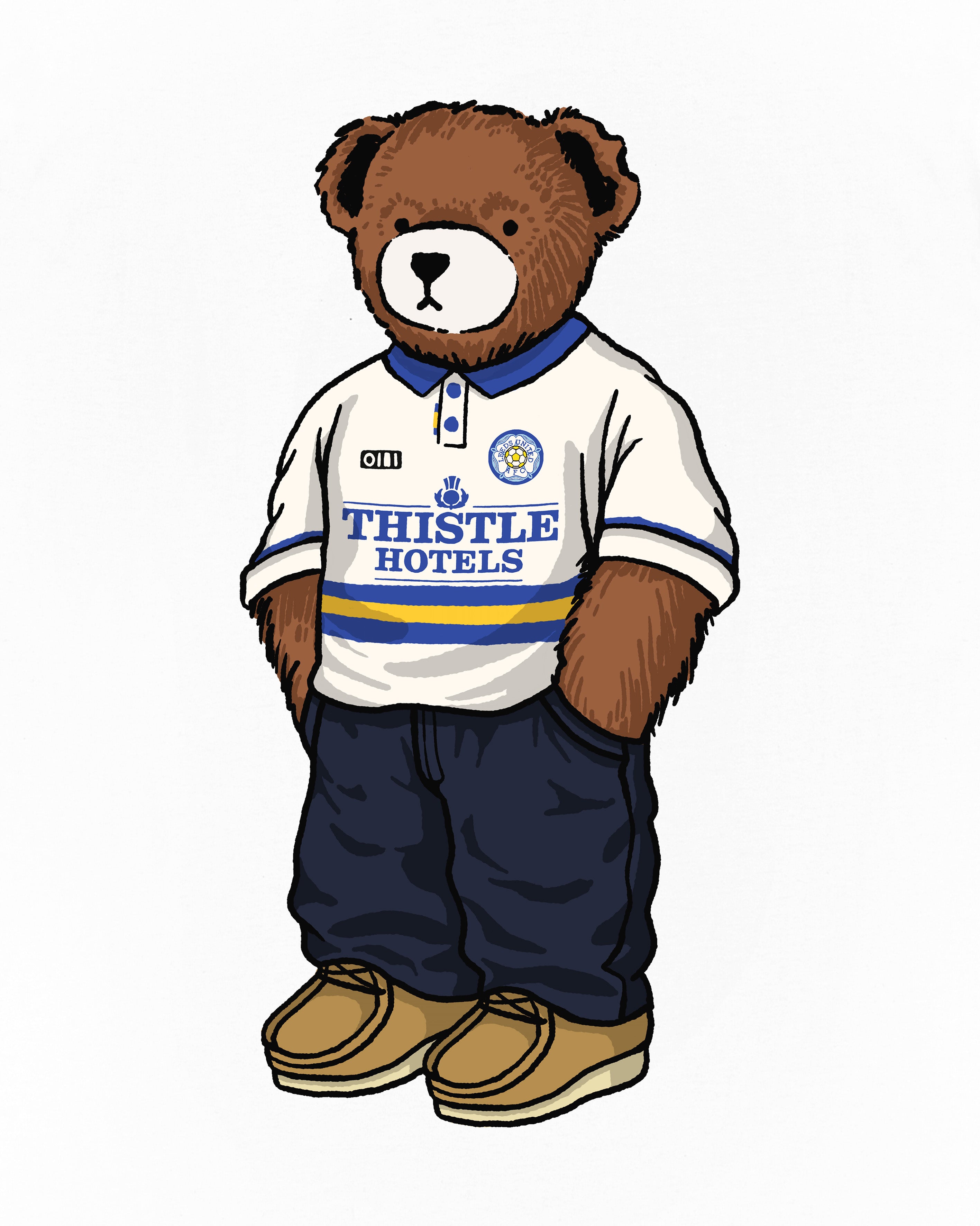 ART OF x Leeds Home Pickles Tee | White Graphic Football T-shirt