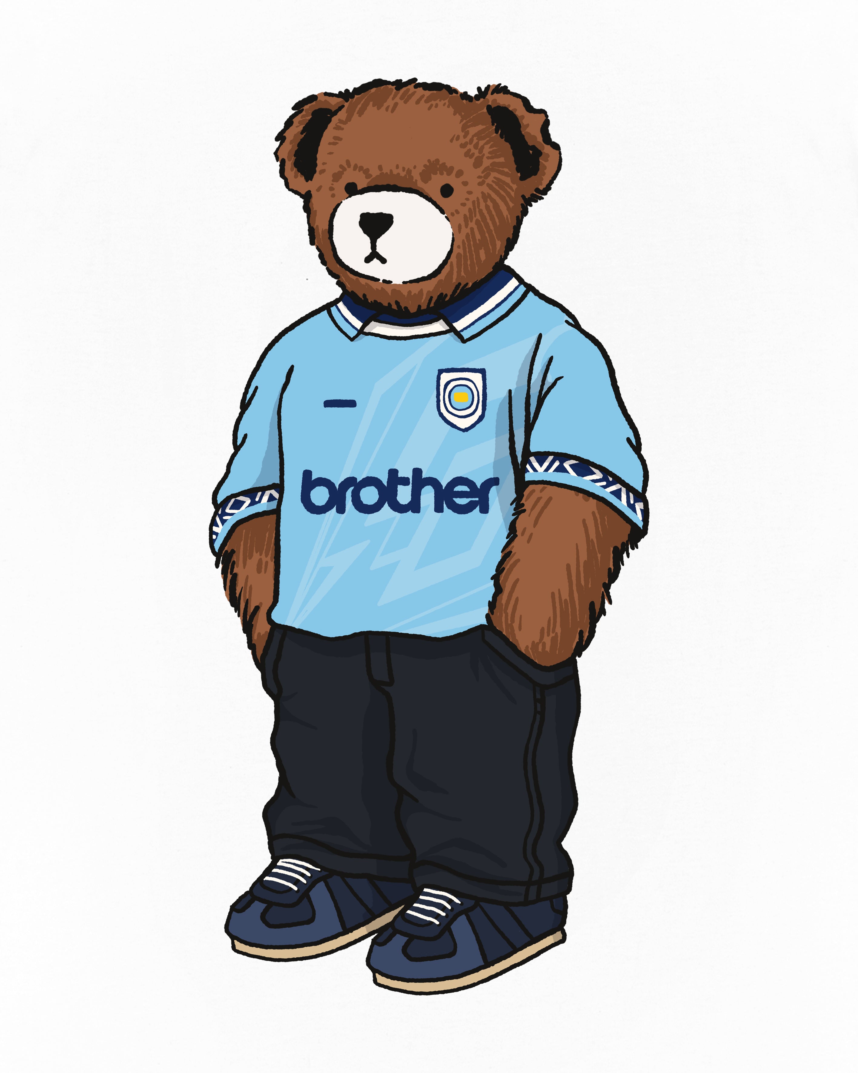 ART OF x City Home Pickles Tee | MCFC White Graphic Football T-shirt