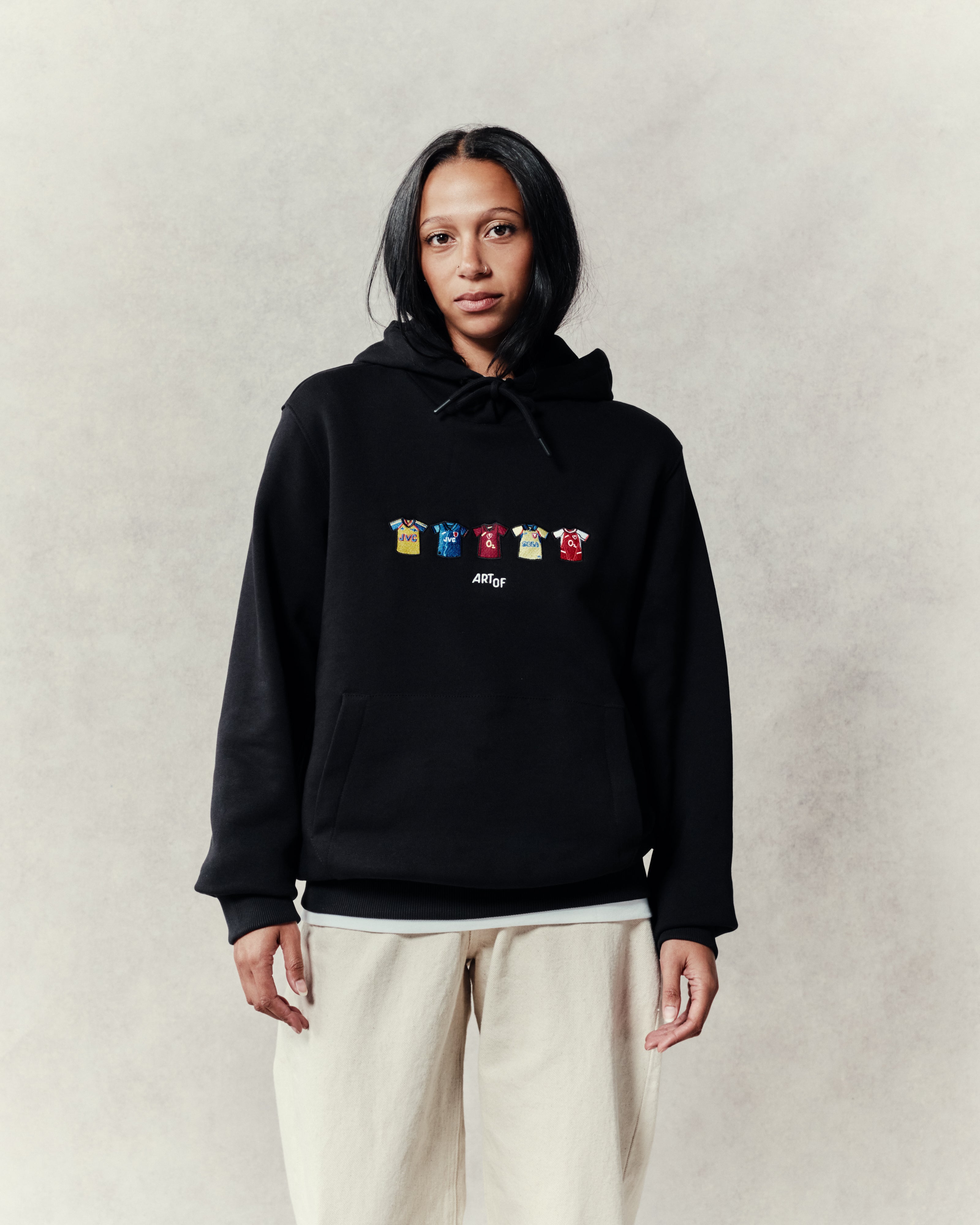 ART OF x AFC Embroidered Classics Black Hoodie | Shop Football