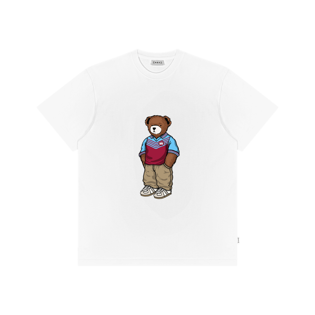 White Printed Premium T-Shirt Front