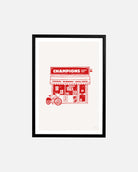 ART OF AFC Corner Shop Framed Print | Football Wall Art
