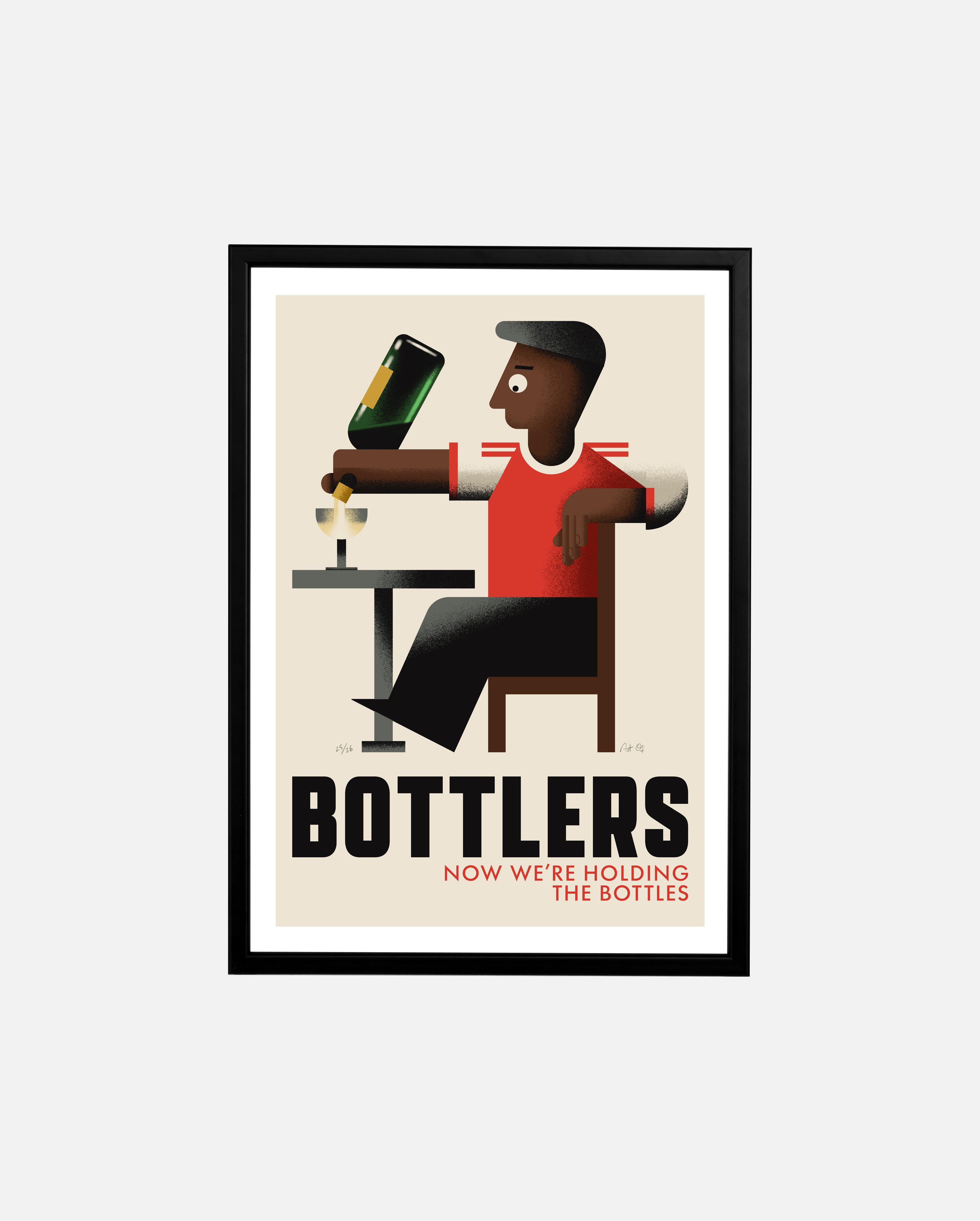 ART OF AFC The Bottlers Framed Print | Football Wall Art