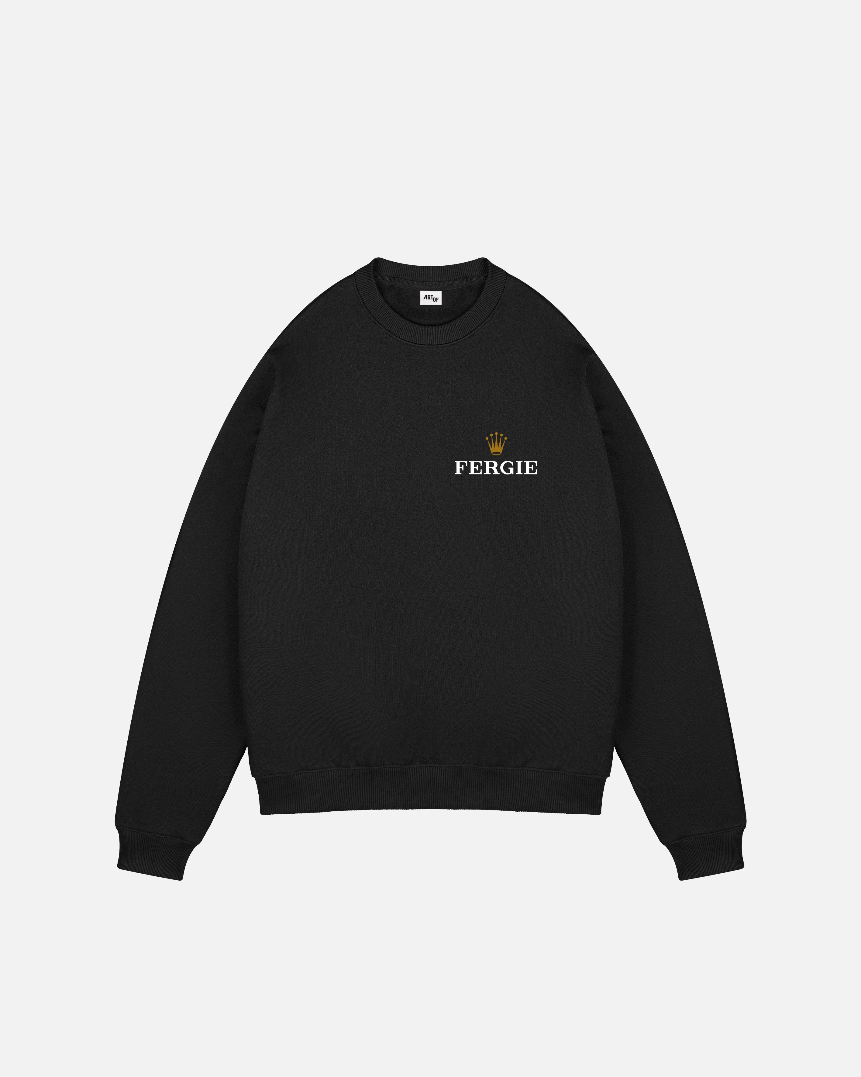 ART OF Fergie Time Black Sweat | MUFC Black Football Top