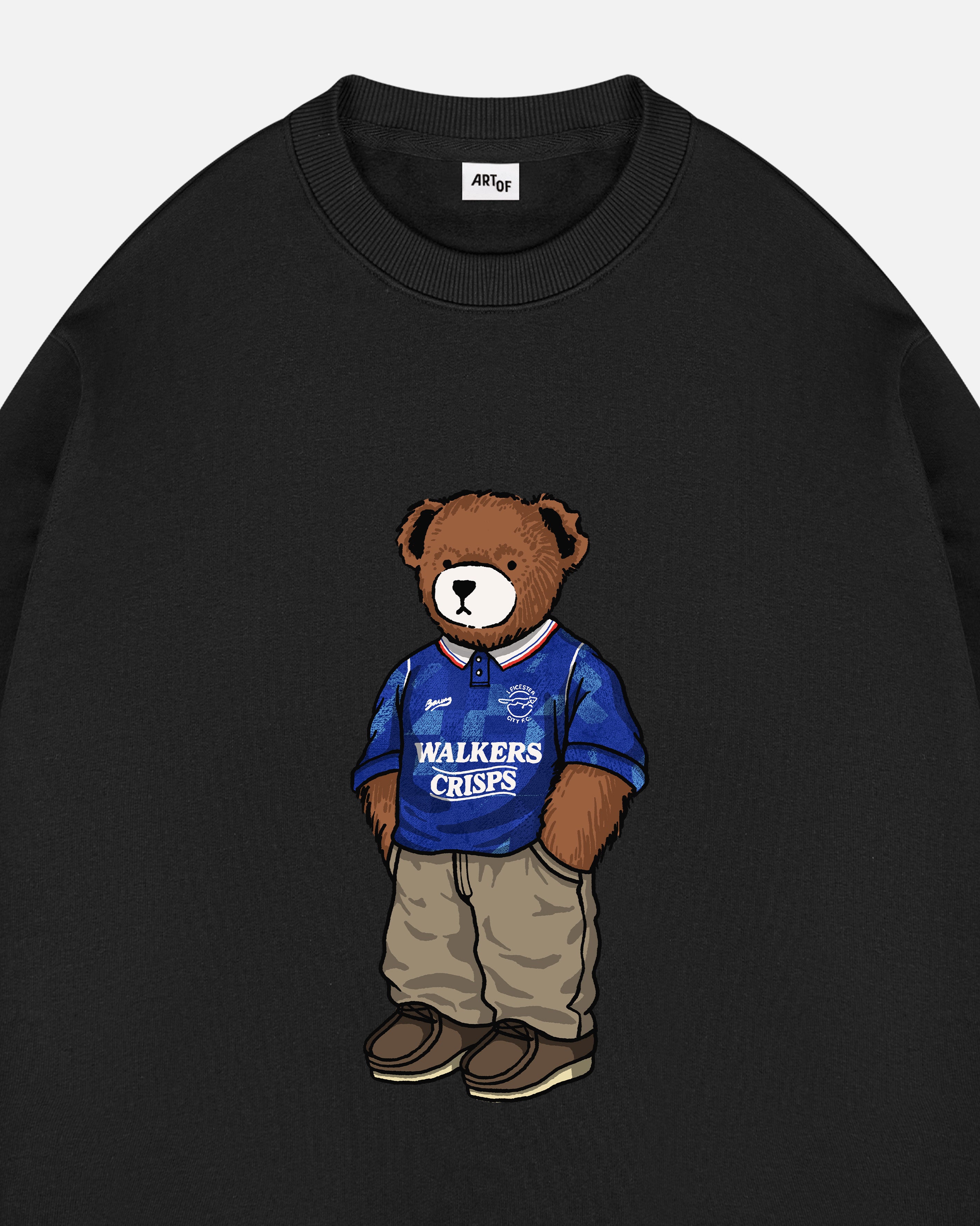 ART OF Leicester City Home Pickles Sweat | LCFC Black Football Top
