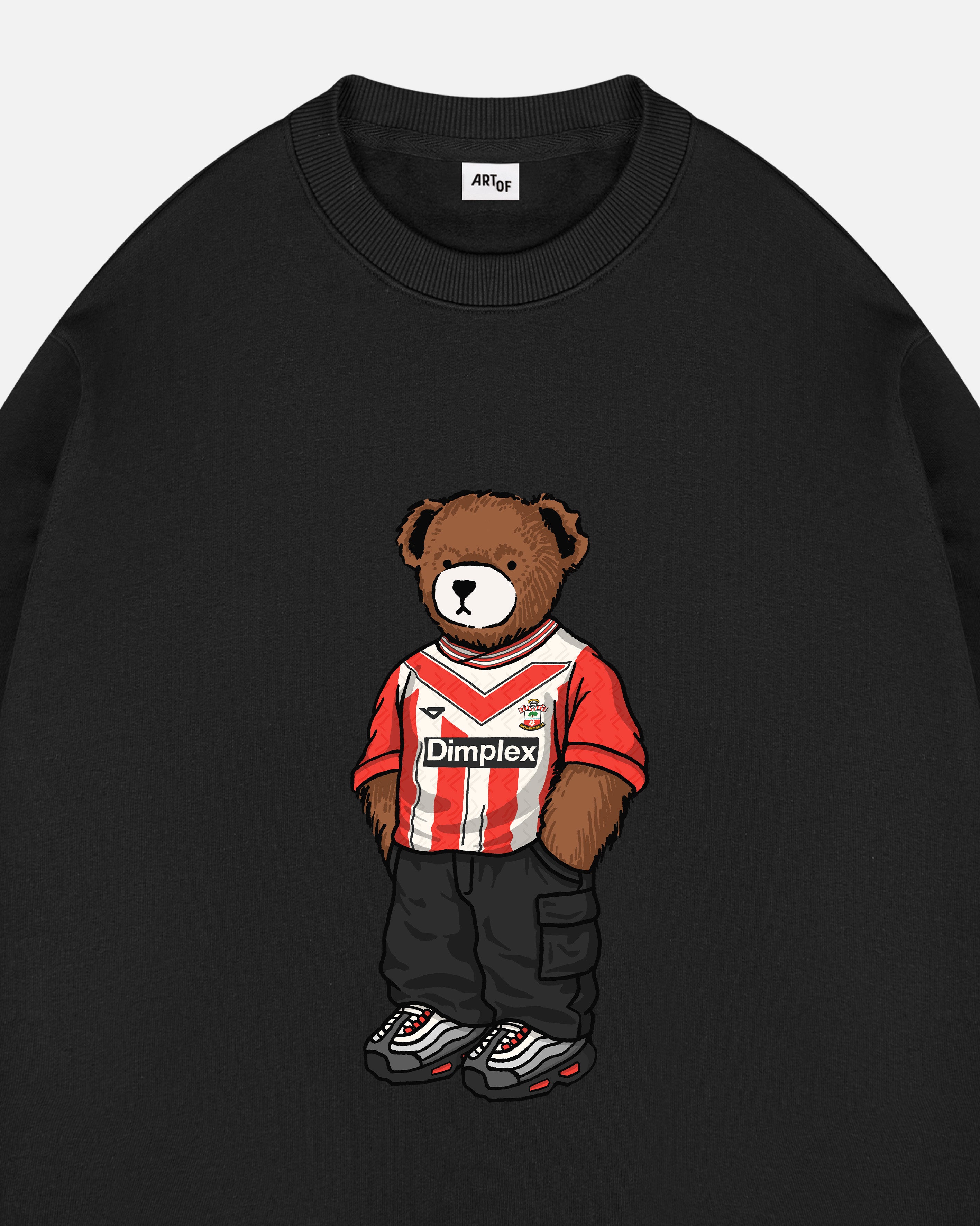 ART OF Southampton Home Pickles Sweat | SFC Black Graphic Football Top