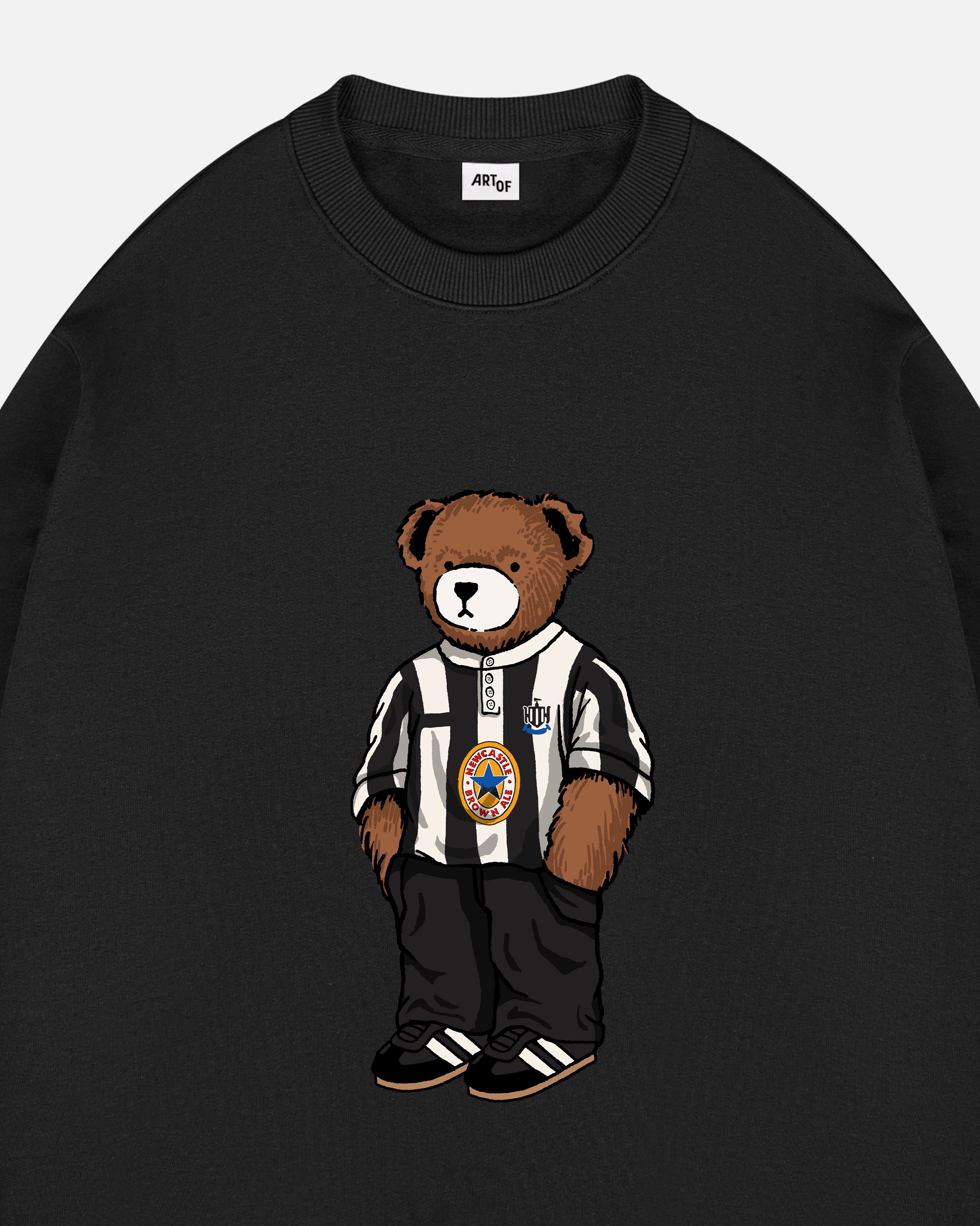ART OF Toon Home Pickles Sweat | NUFC Black Graphic Football Top