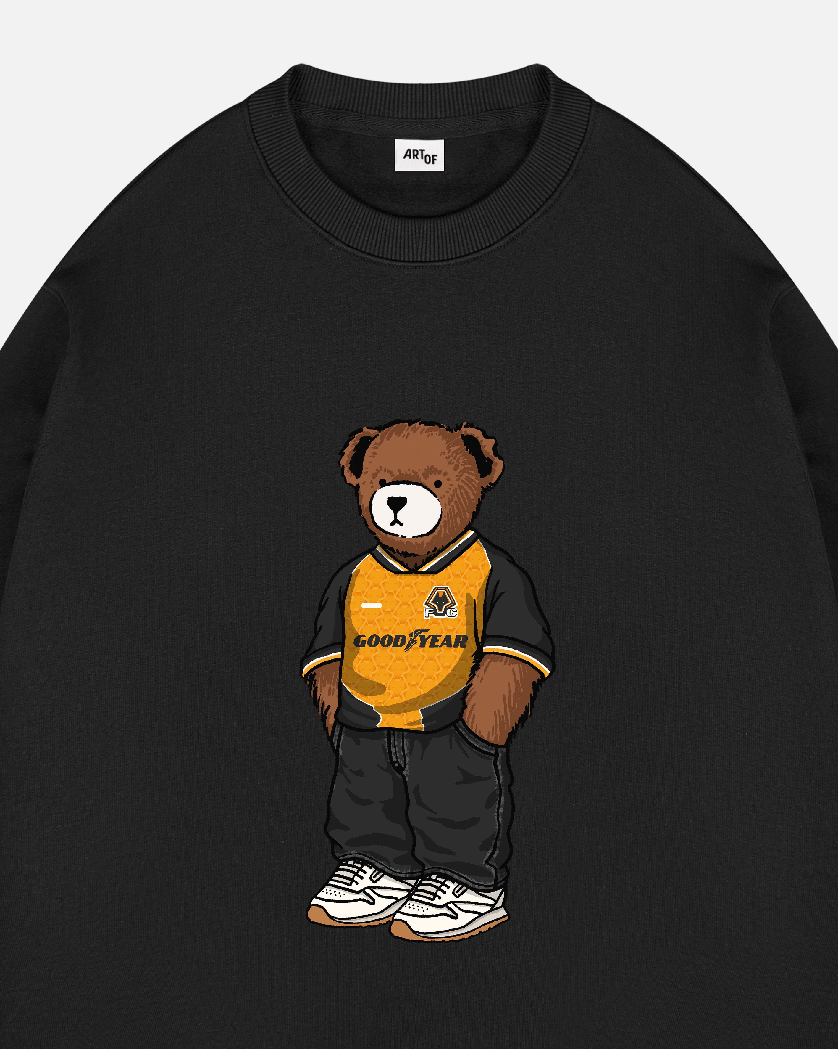 ART OF Wolves Home Pickles Sweat | Black Graphic Football Top