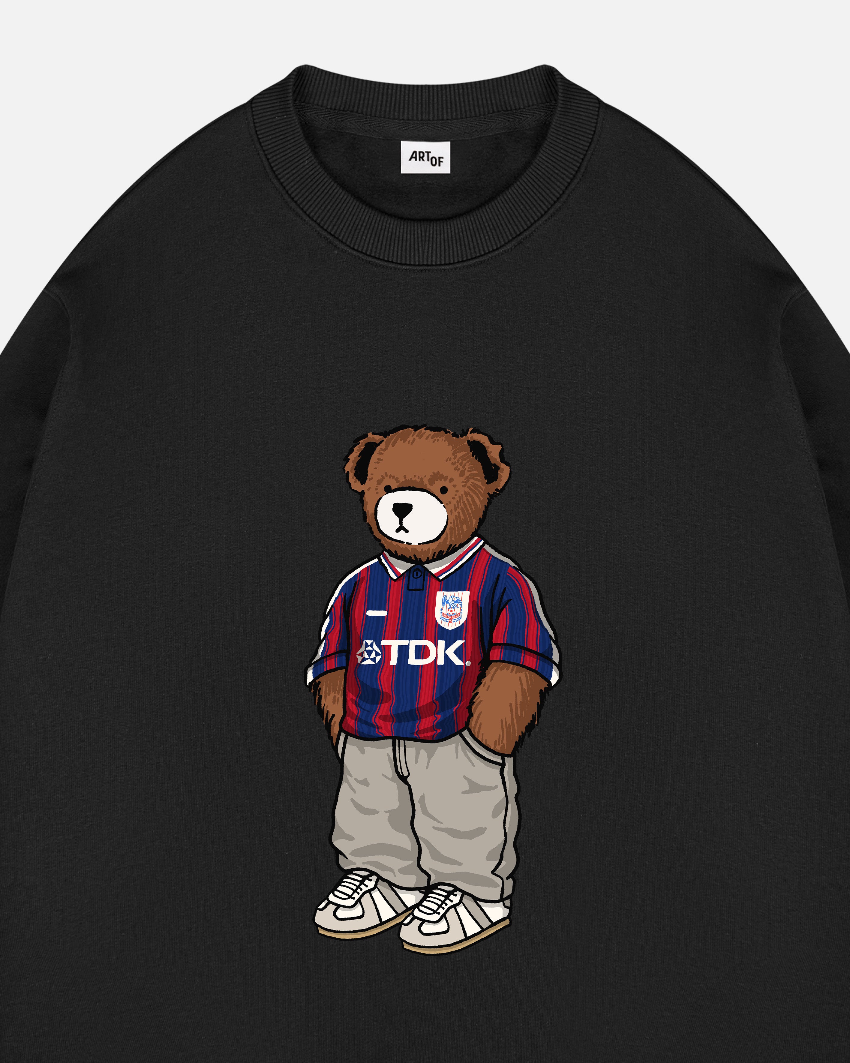 ART OF Crystal Palace Home Pickles Sweat | Black Graphic Football Top