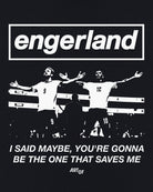 ART OF I Said Maybe Tee | England Black Graphic Football T-shirt