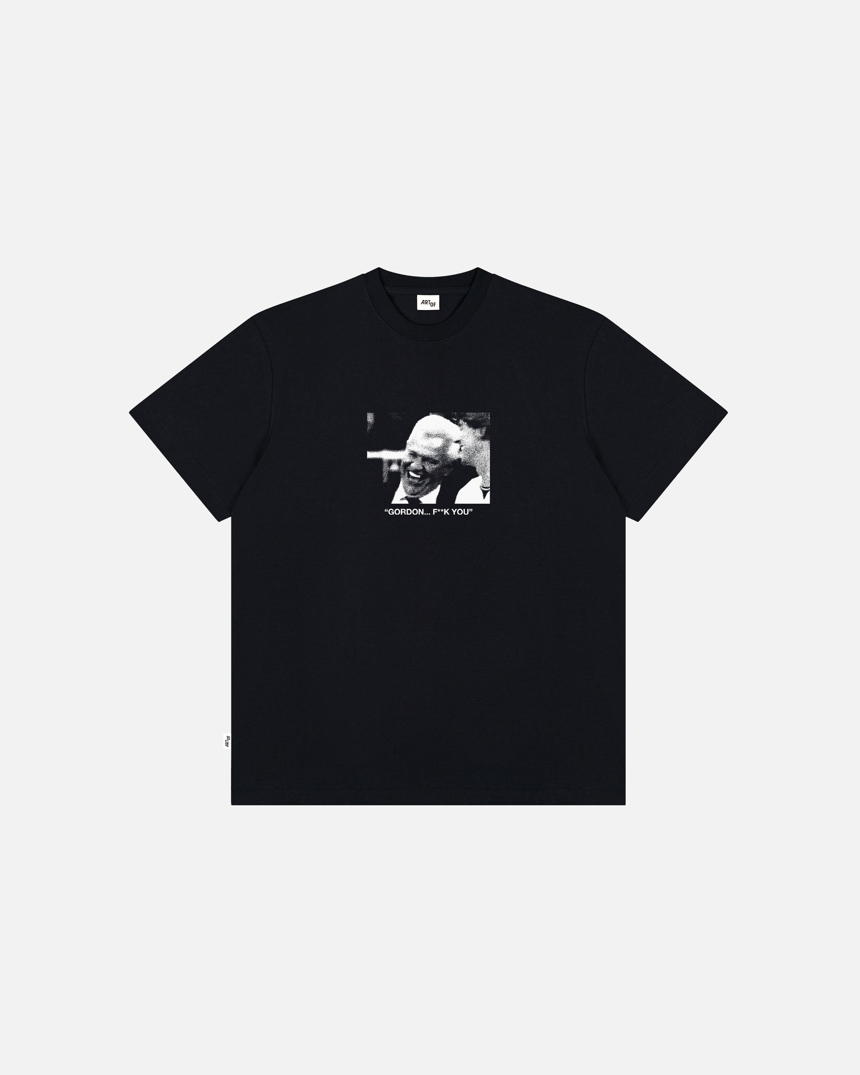ART OF Gordon F**k You Tee | England Black Graphic Football T-shirt