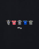 ART OF Juve Printed Classics Tee | Black Graphic Football T-shirt