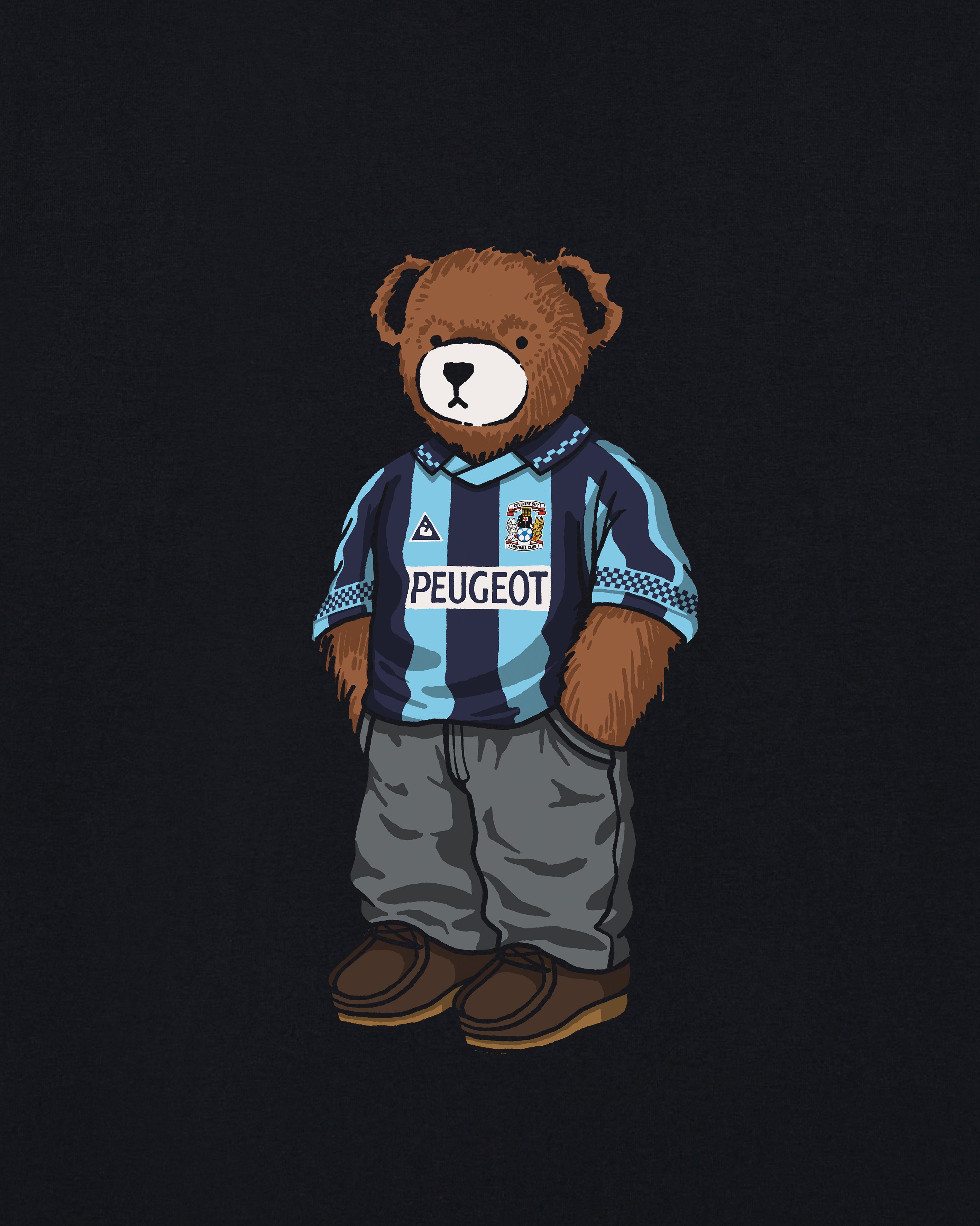 ART OF x Coventry Home Pickles Tee | Black Graphic Football T-shirt