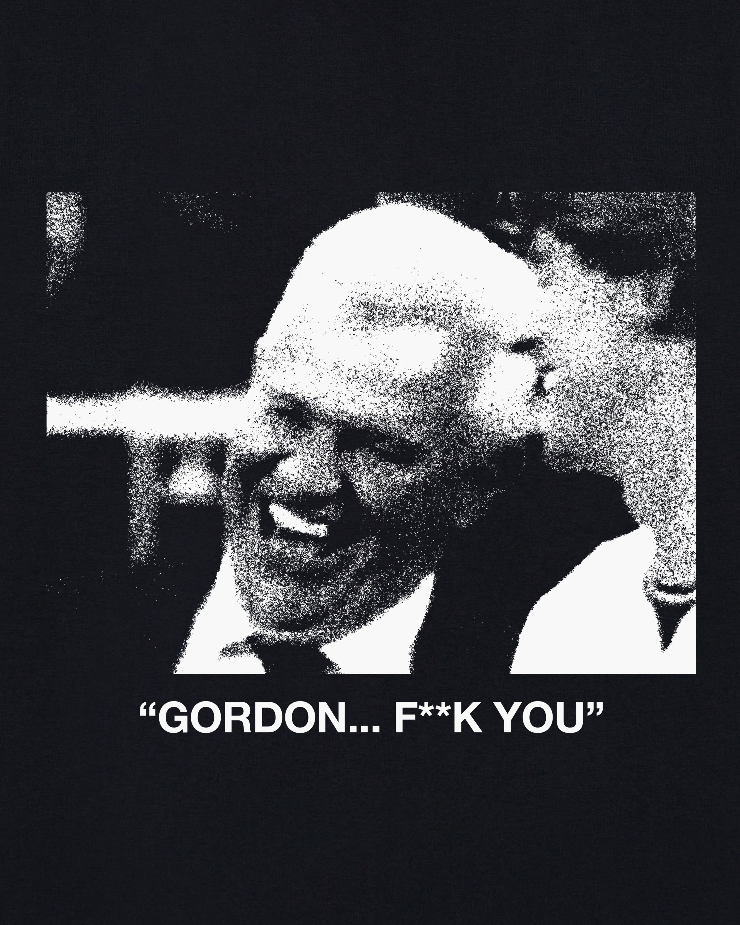 ART OF Gordon F**k You Tee | England Black Graphic Football T-shirt