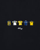 ART OF x Oxford Printed Classics Tee | Black Graphic Football T-shirt