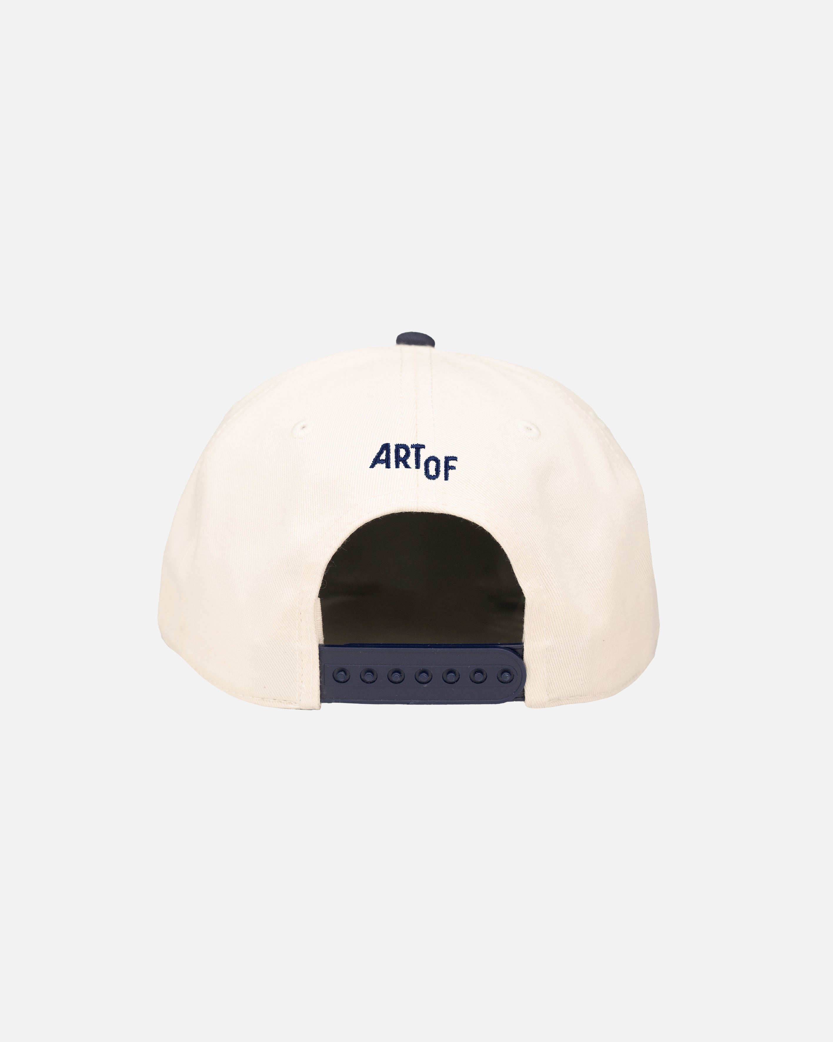 ART OF Football Not Soccer Cap | White & Navy Embroidered Hat